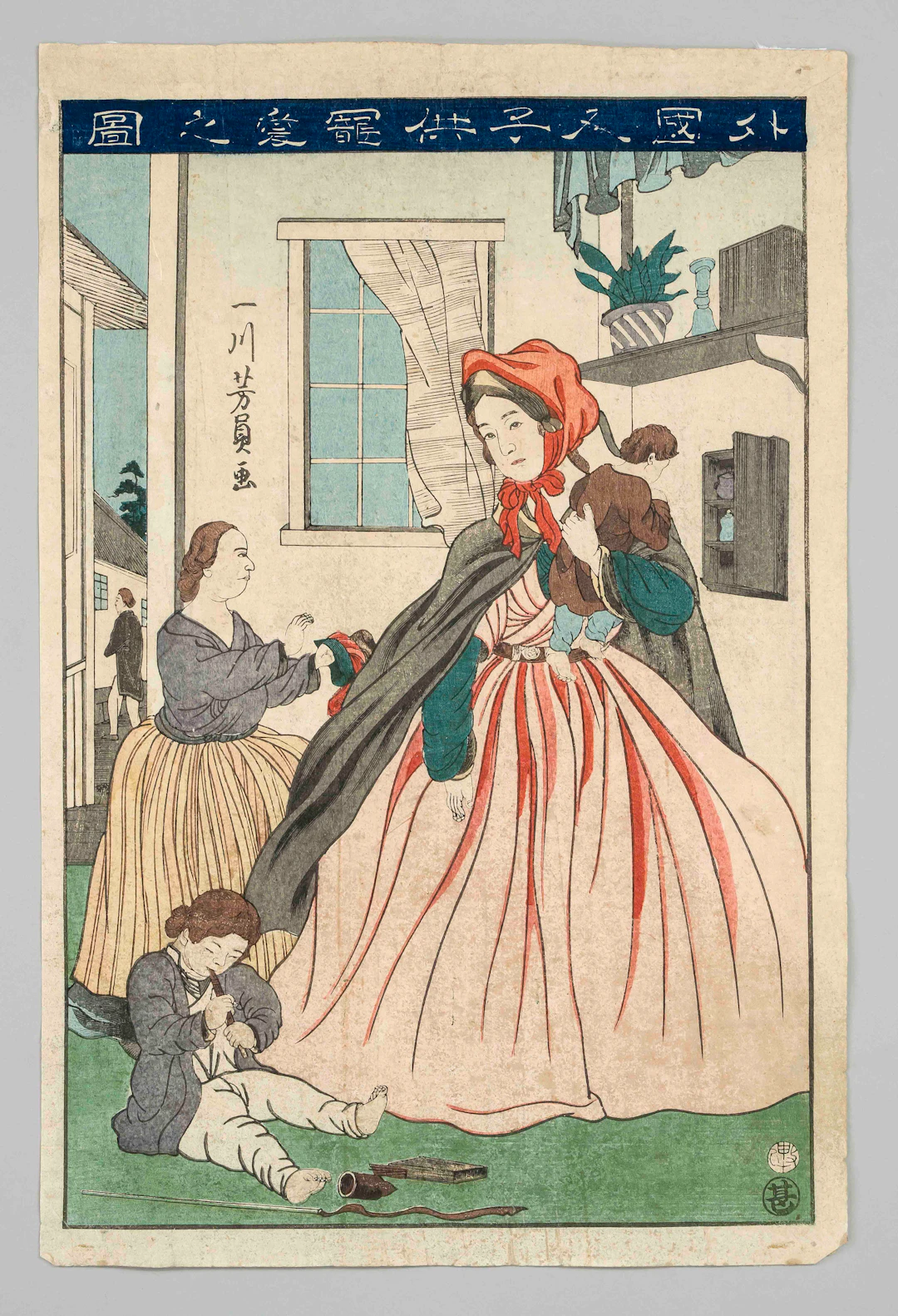 Farbholzschnitt Utagawa Yoshikazu
