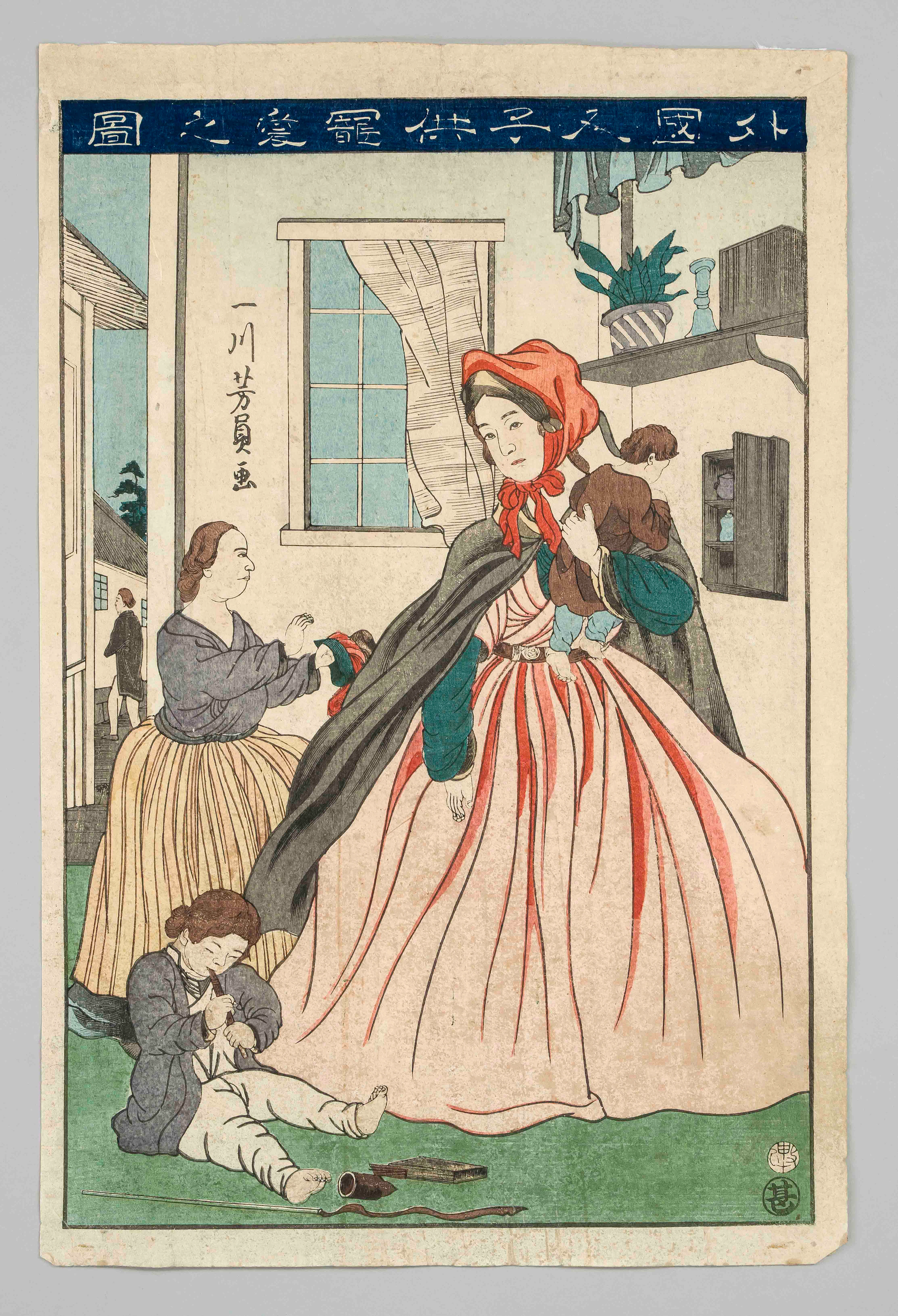 Farbholzschnitt Utagawa Yoshikazu