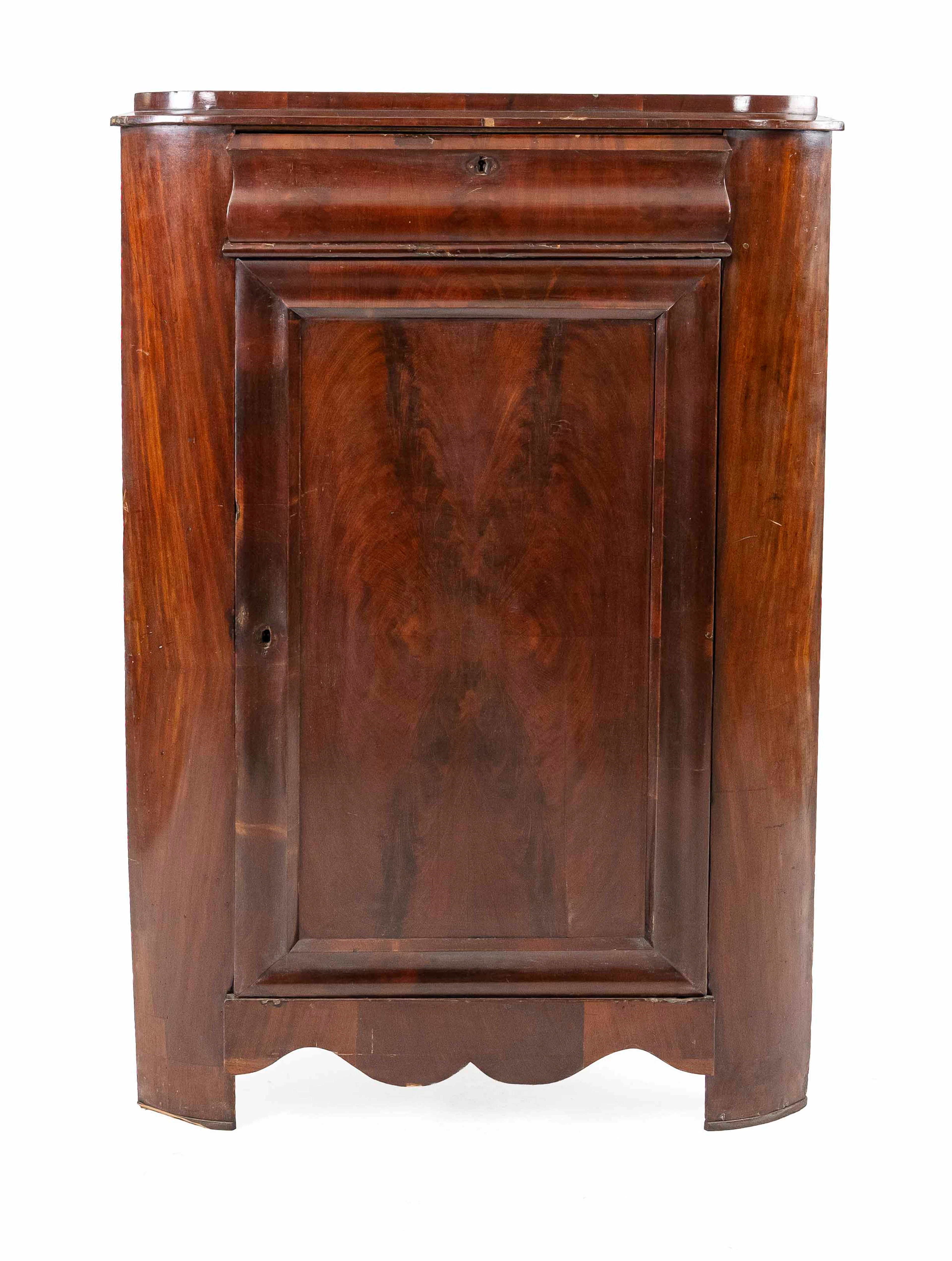 Spät-Biedermeier Eckschrank um 184