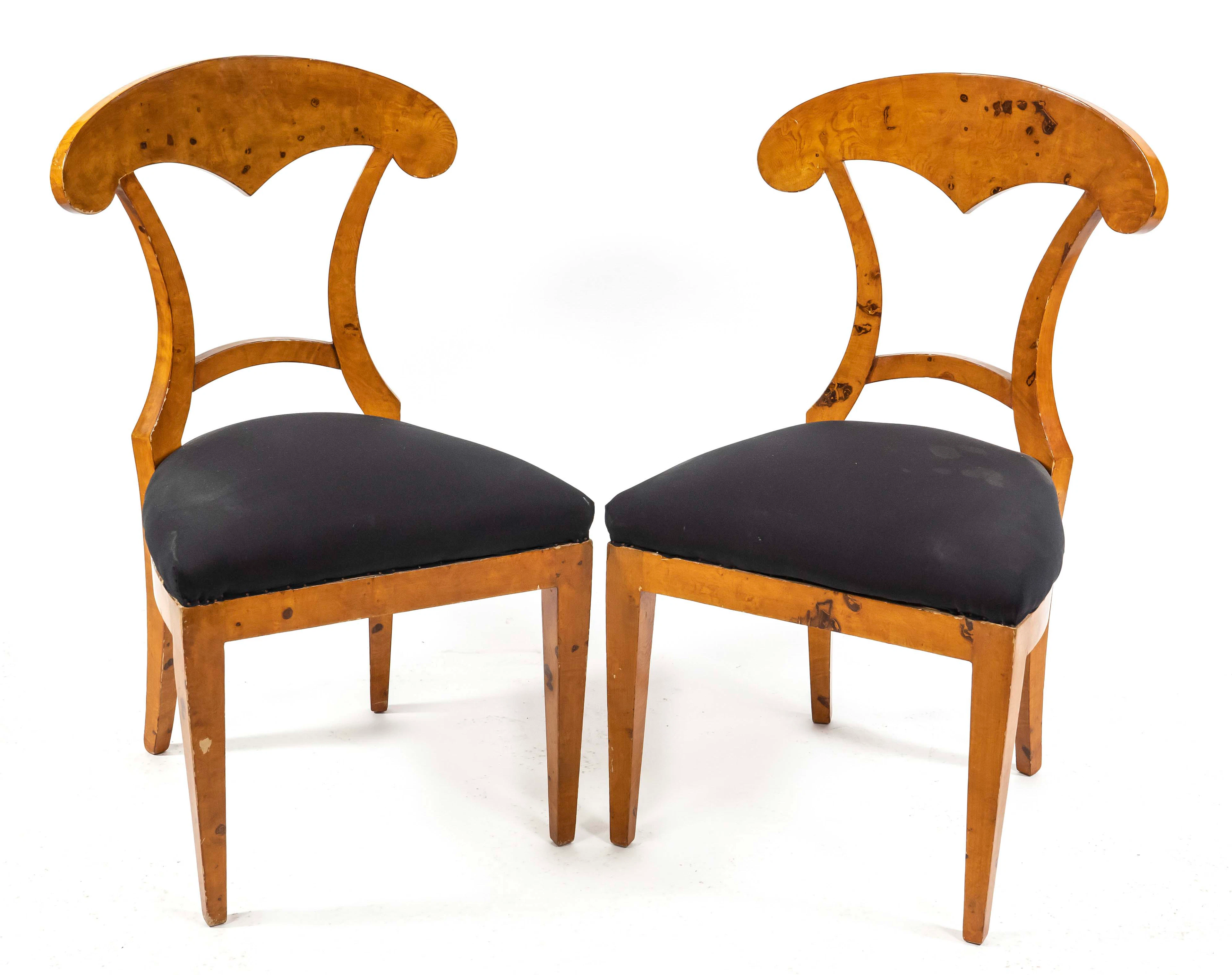 Paar Stühle im Wiener Biedermeier-St