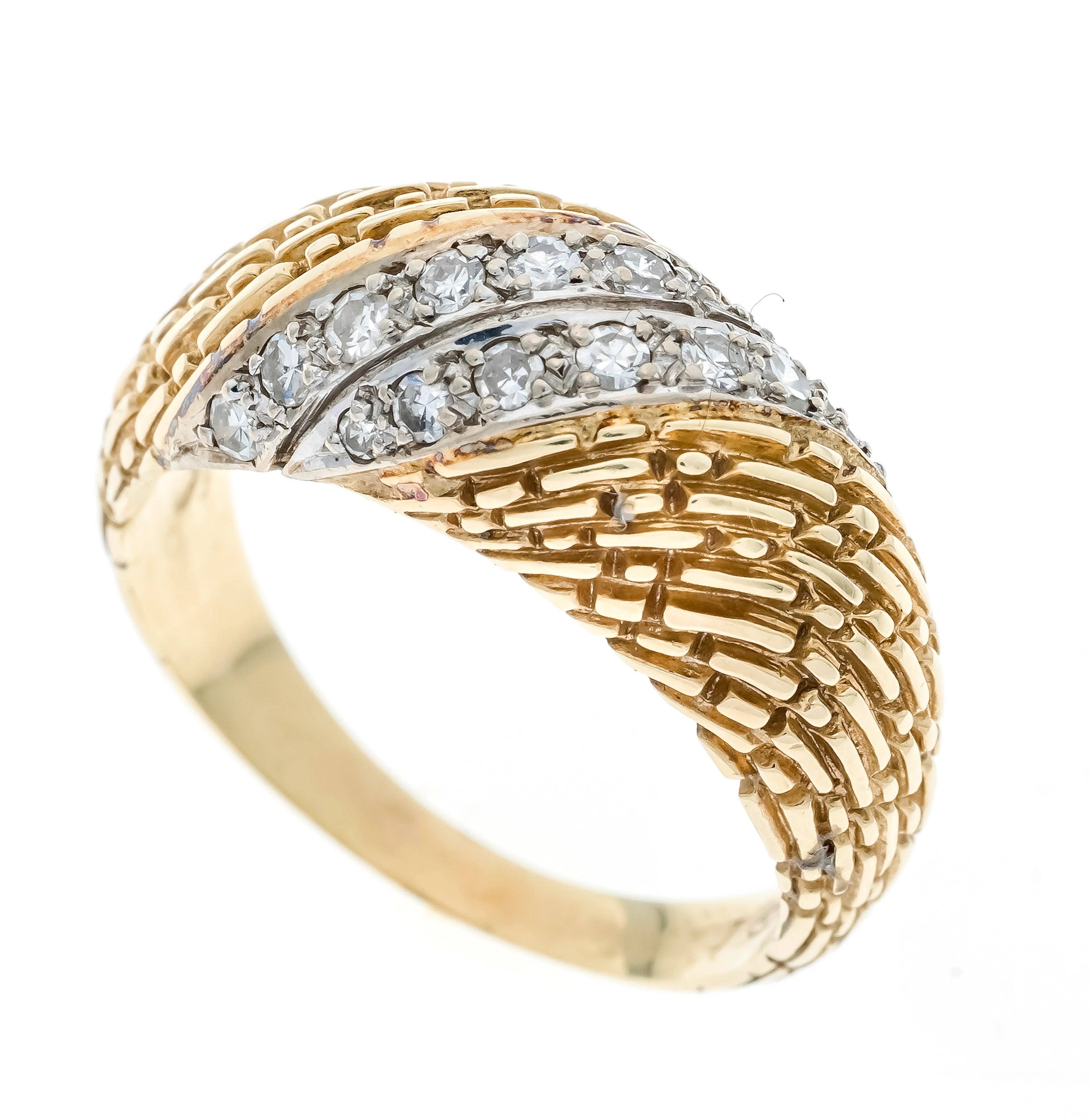 Kuppel-Diamant-Ring GG/WG 585/000