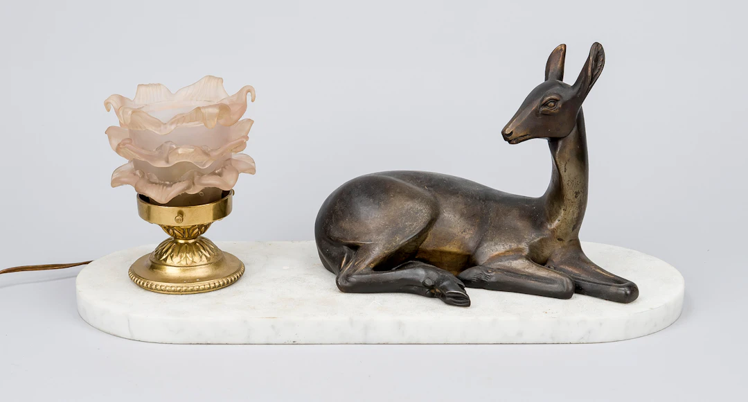 Art-déco Lampe (Mariage), 1. H. 2