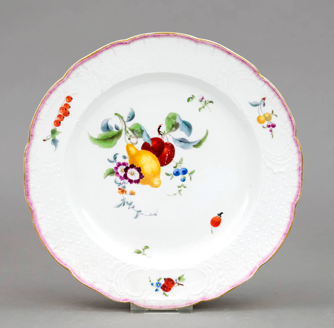 Flacher Teller, Meissen, 19. Jh.