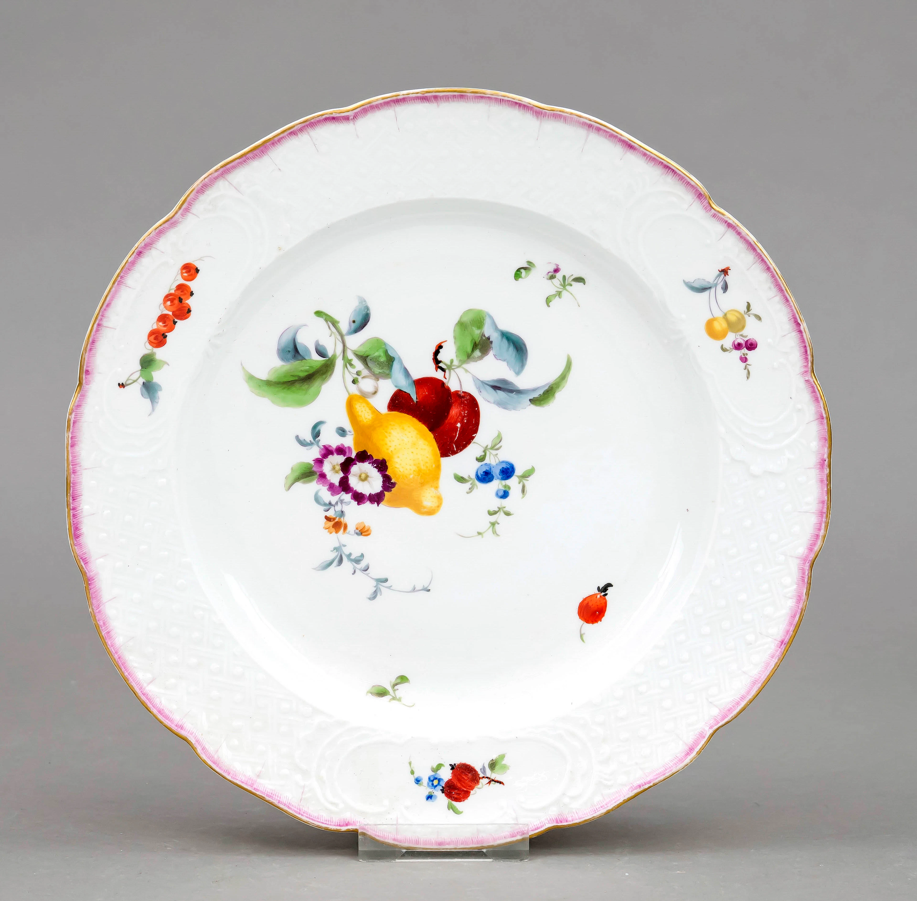 Flacher Teller, Meissen, 19. Jh.