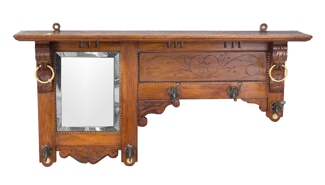 Garderobe mit Spiegel, Anfang 20.