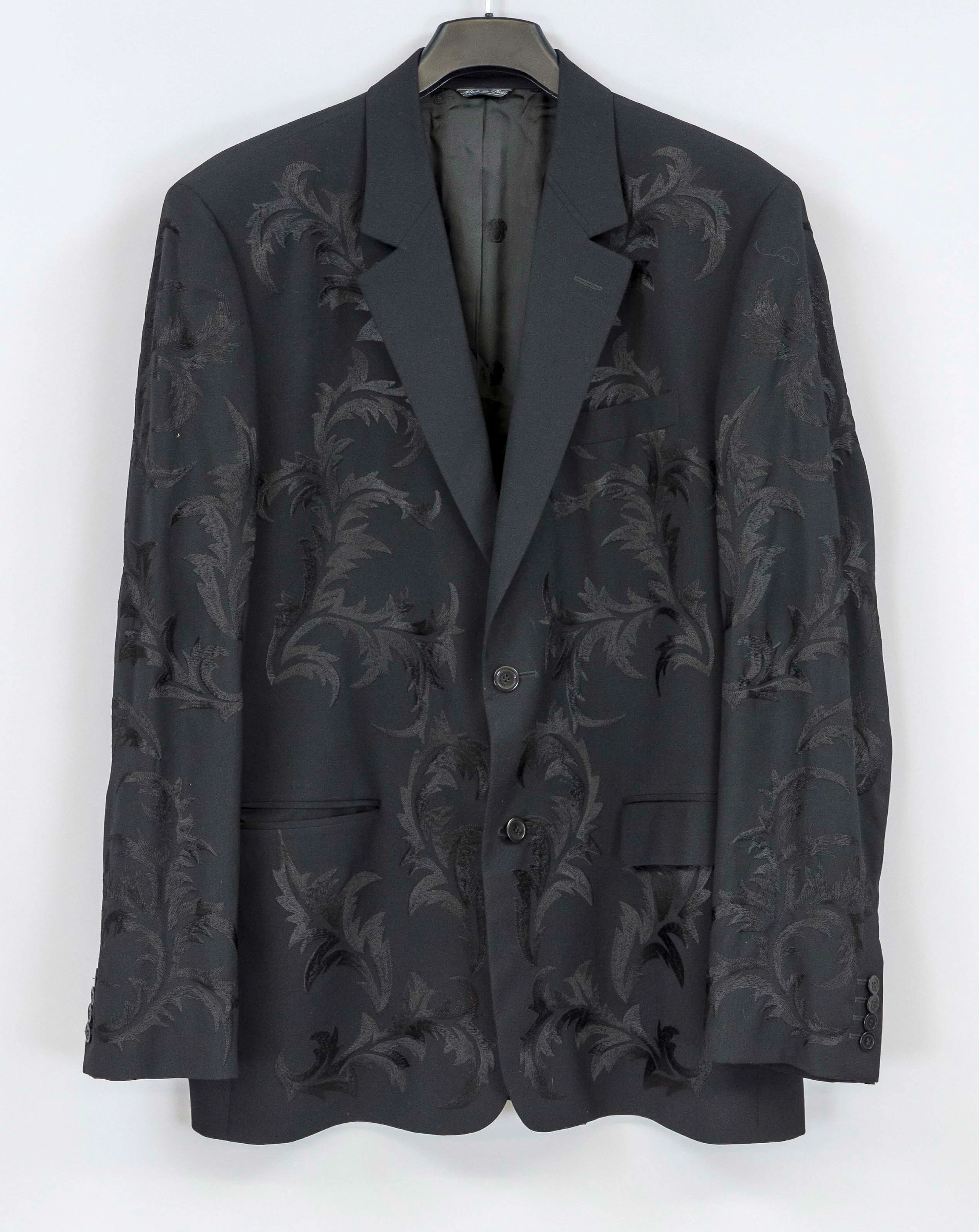 Versace, eleganter schwarzer Blaz