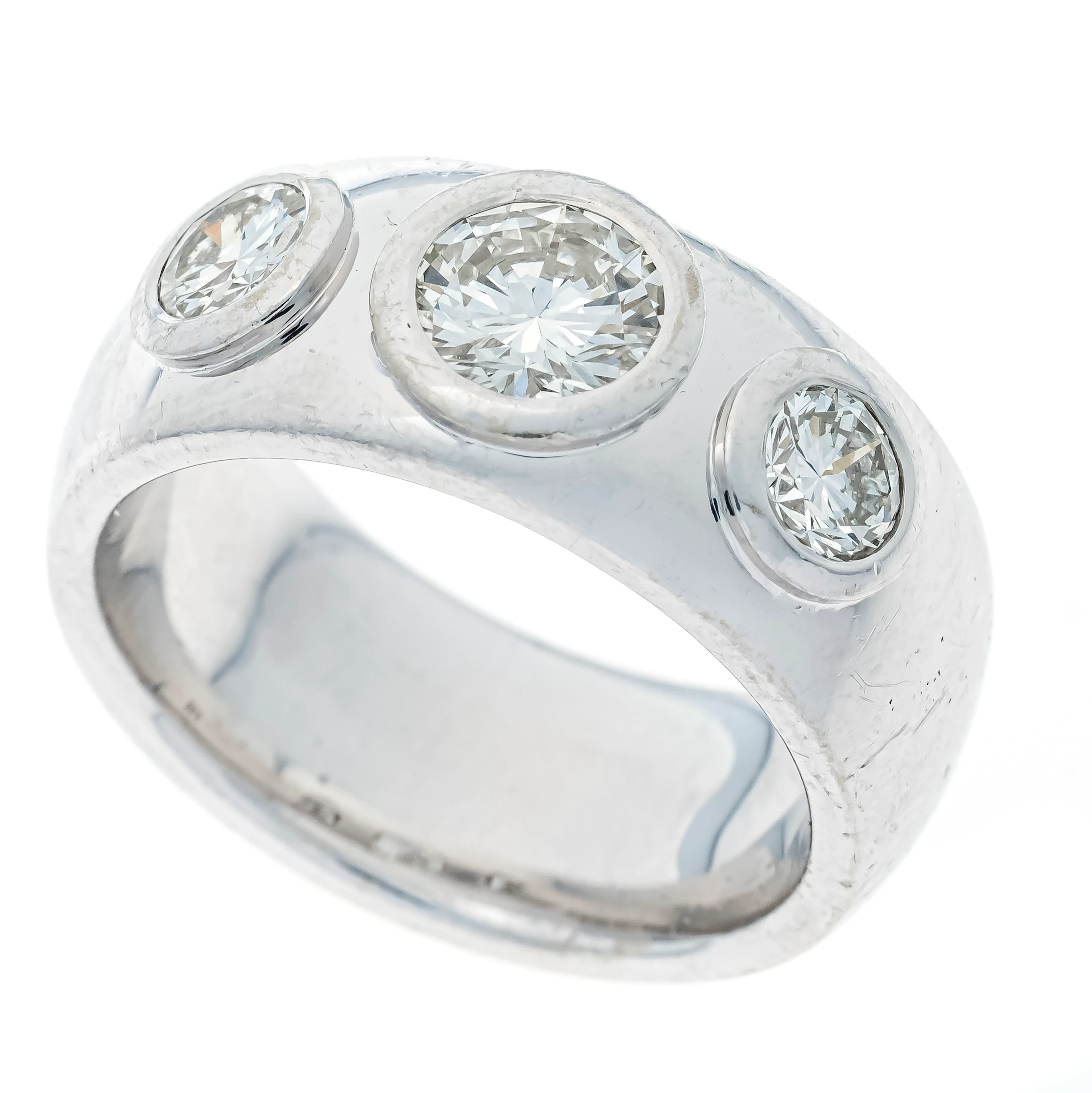 Massiver Riviére-Brillant-Ring WG