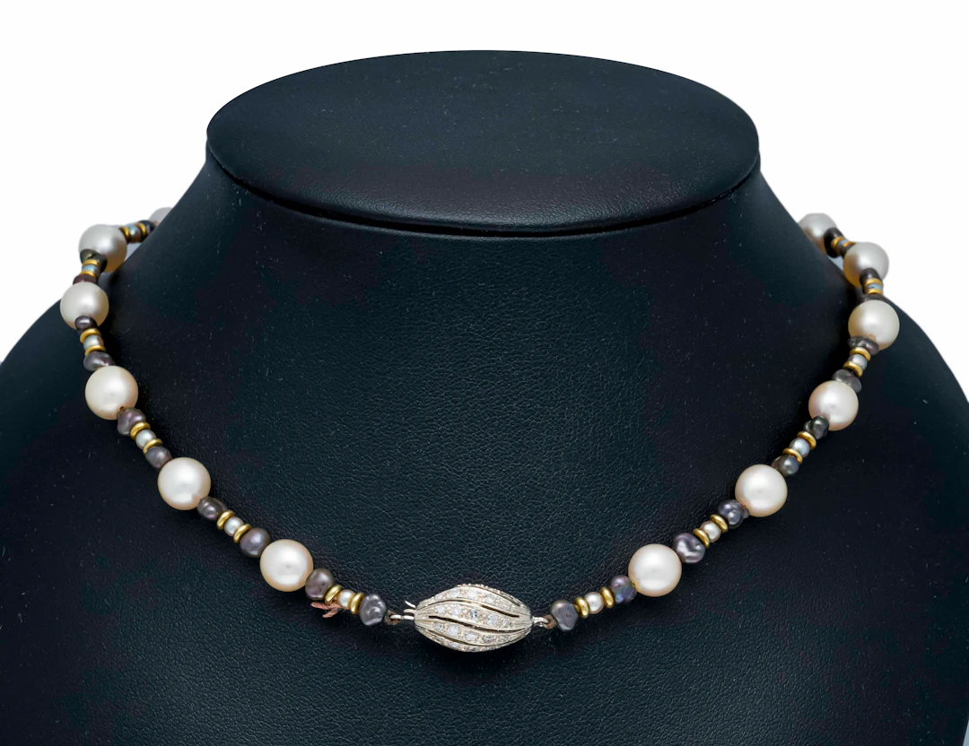 Akoyaperlen Cocktail-Collier mit