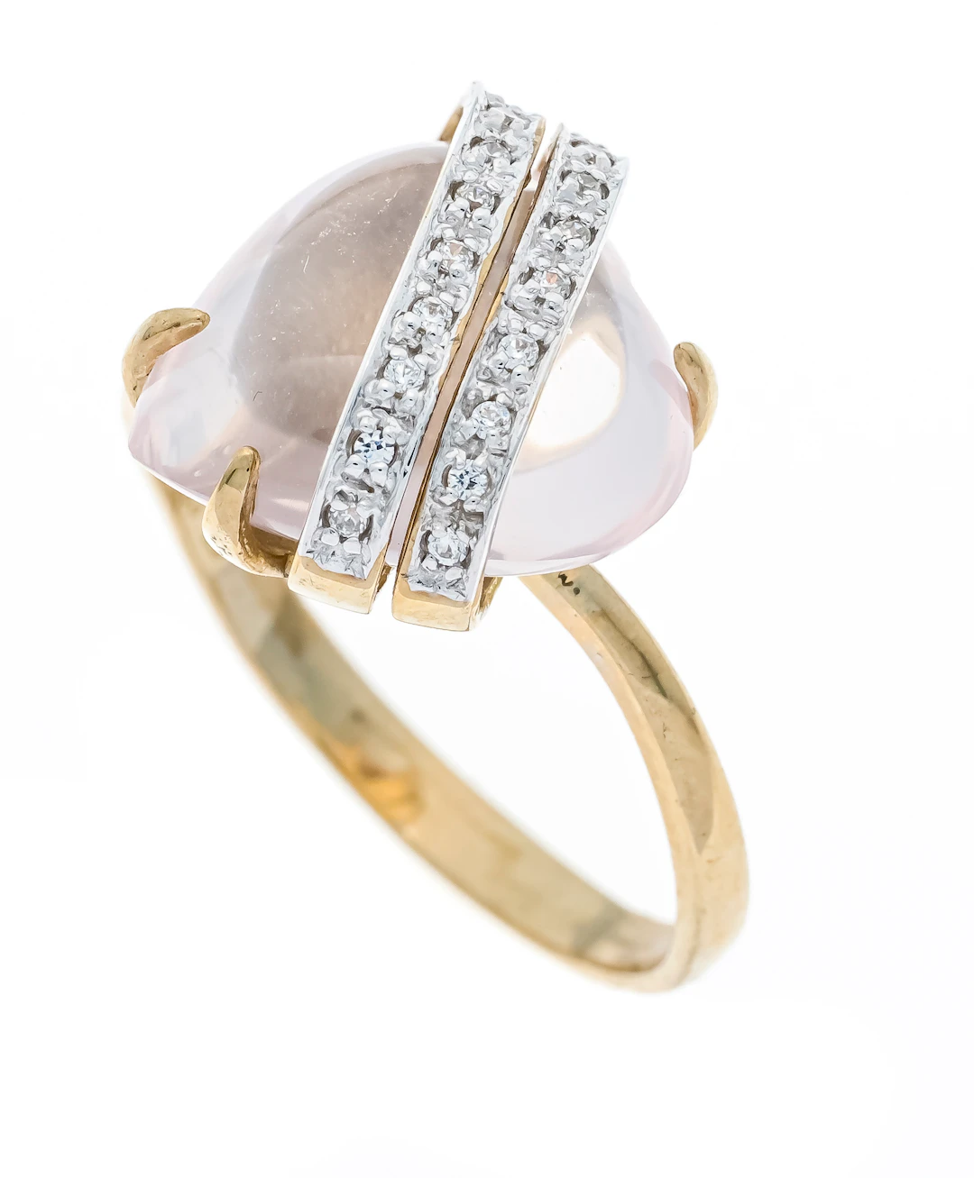 Rosenquarz Herz-Ring GG 333/000 m