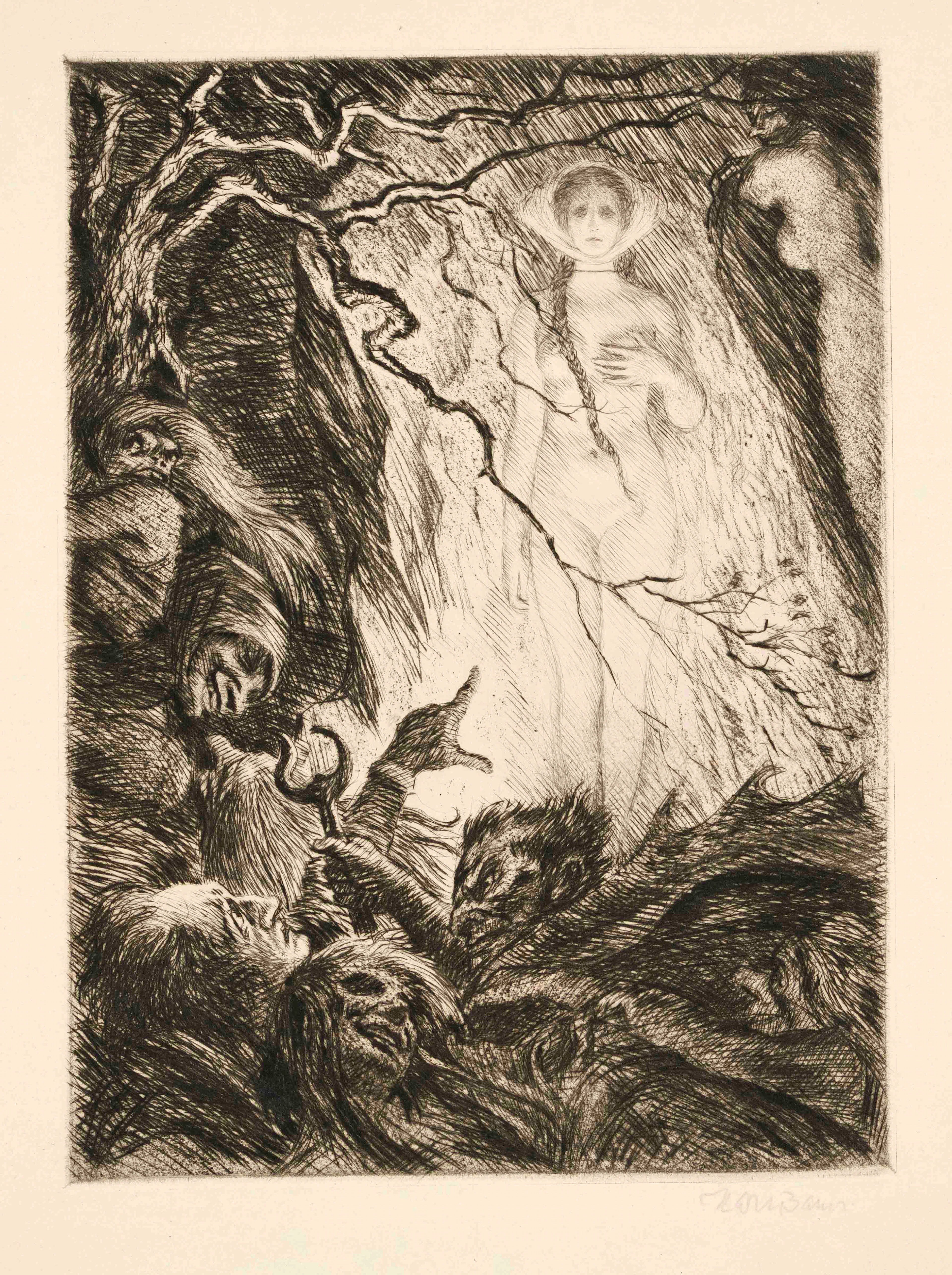 Karl Bauer (1868-1942), zwei symb