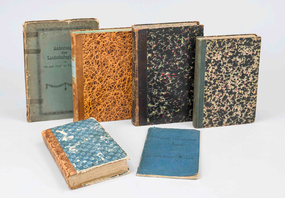 Konvolut mit Büchern zu Forstwirt