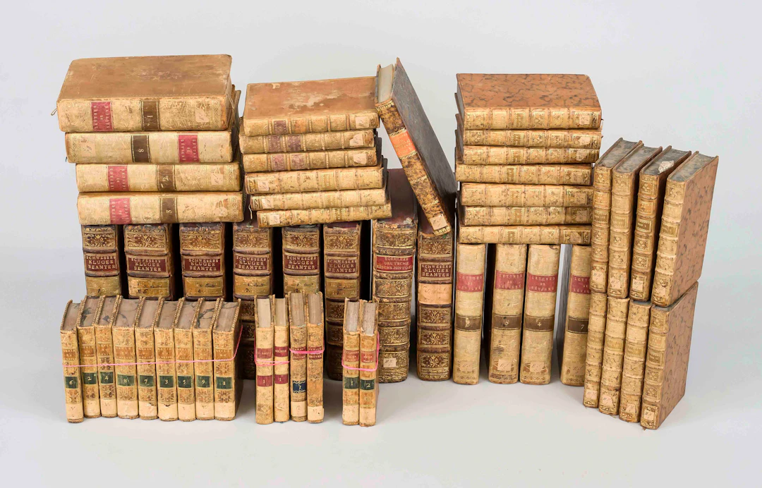 Großes Konvolut Bücher, 18. - 19.