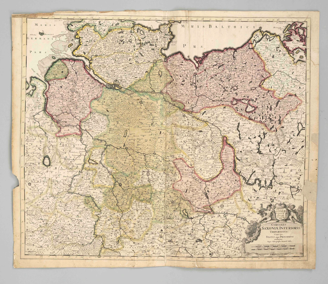 Historische Karte von Norddeutsch