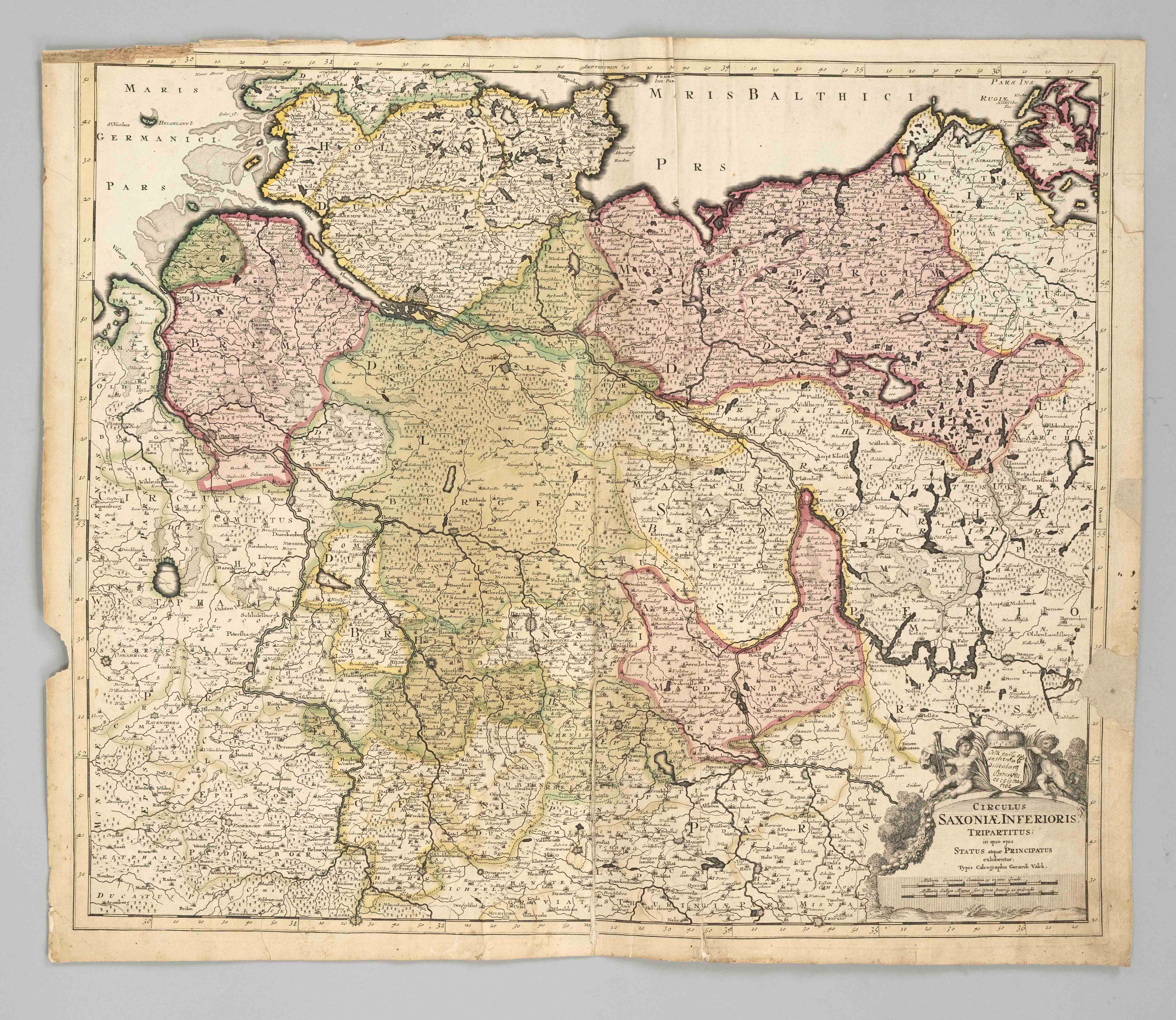Historische Karte von Norddeutsch