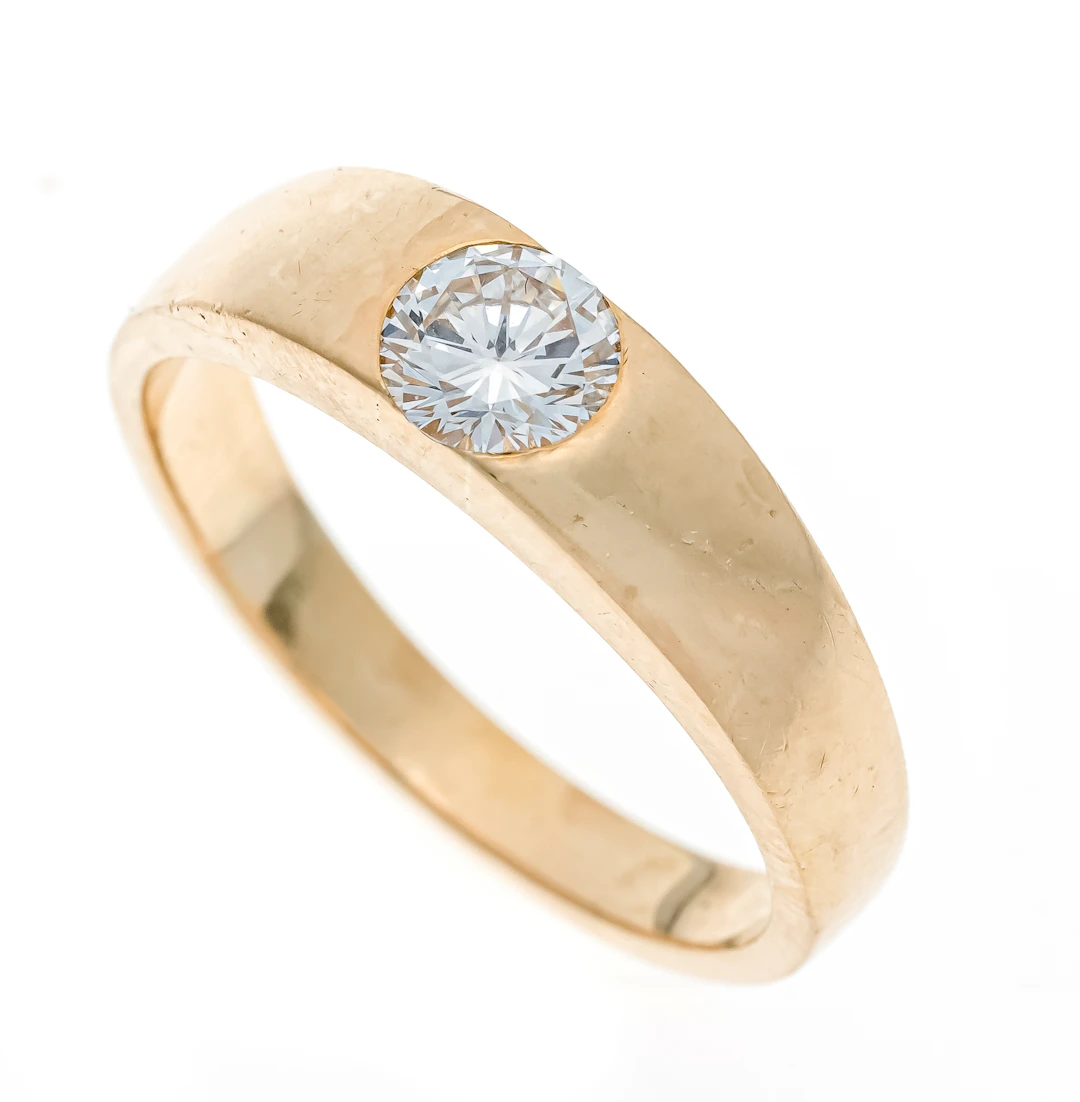 Solitär Brillant-Ring GG 750/000