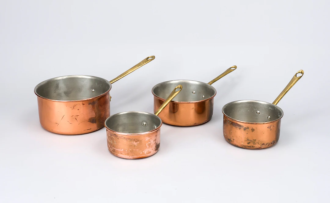 Set von 4 Töpfen, Ende 19. Jh., K