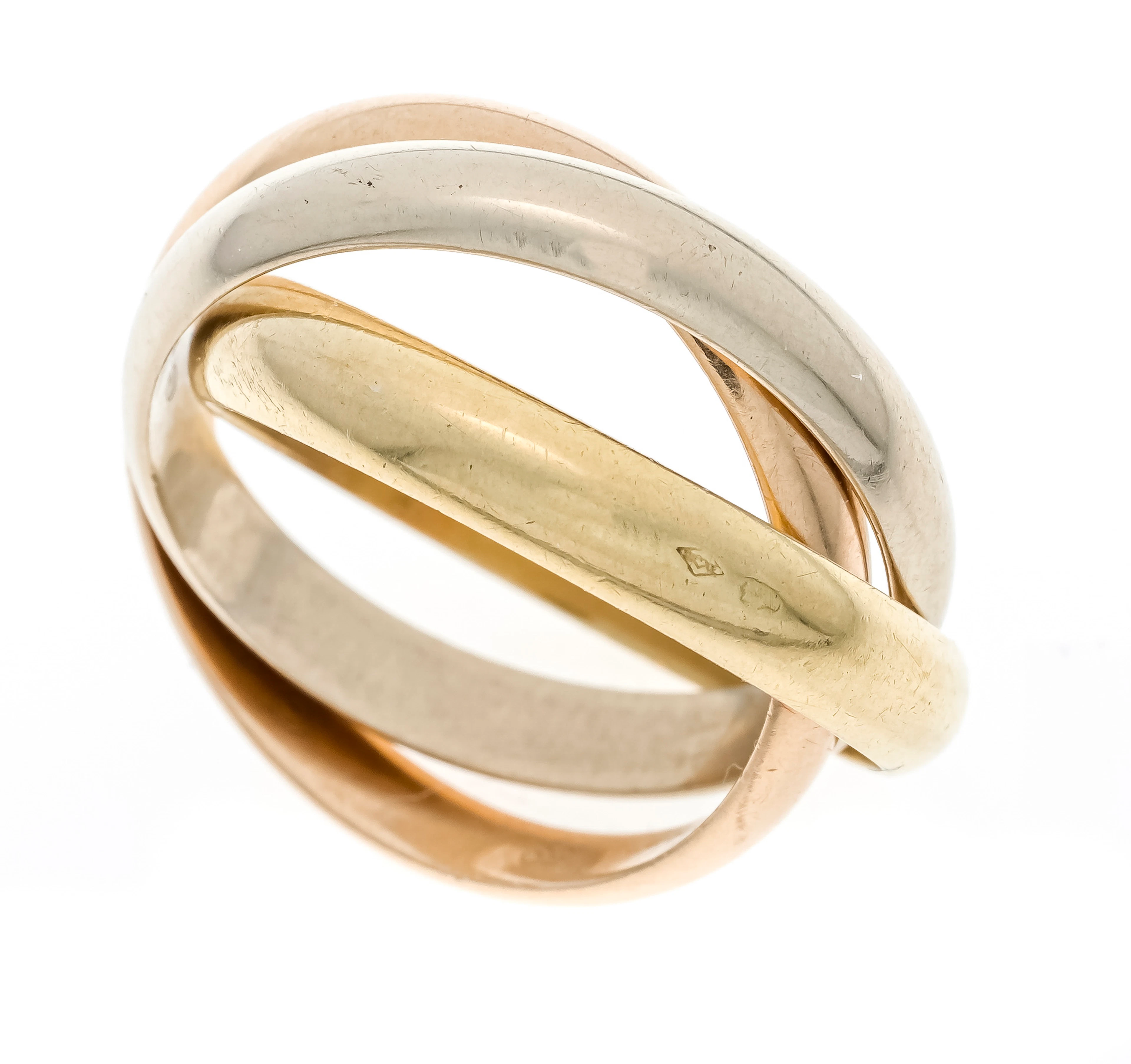 Cartier Trinity Ring GG/WG/RG 750