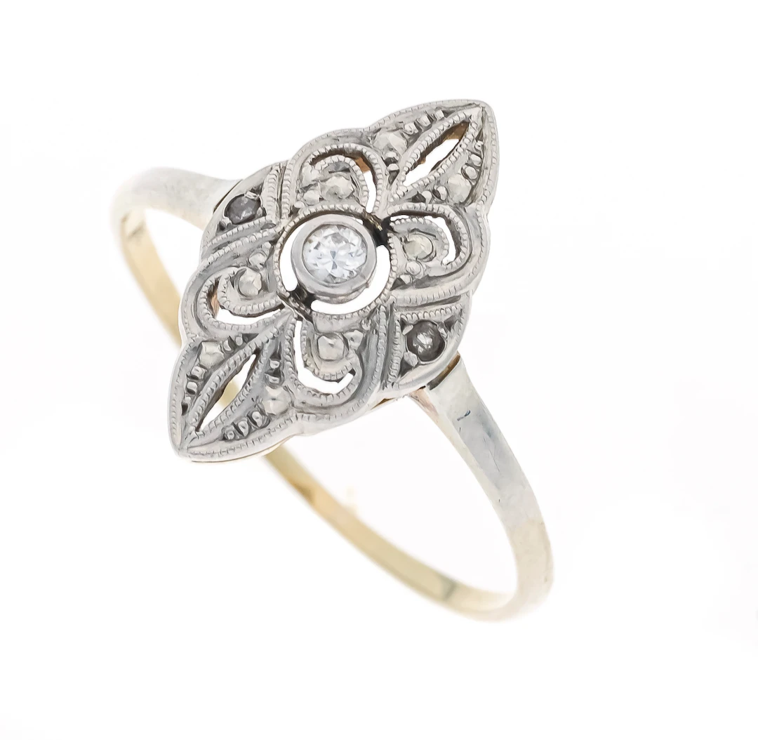 Art Déco Schiffchen-Ring WG 585/0