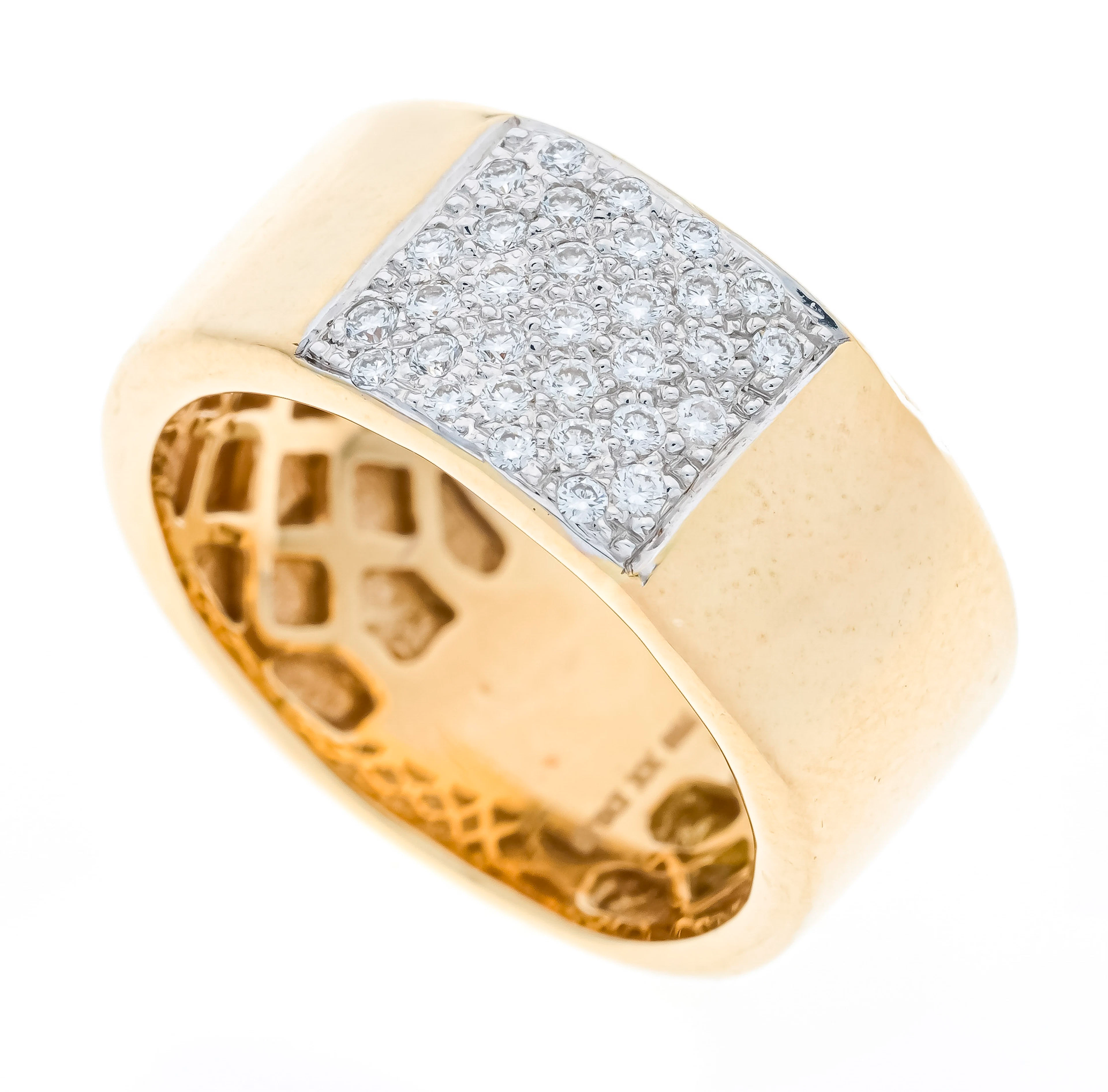 Brillant-Ring GG/WG 750/000 mit 3