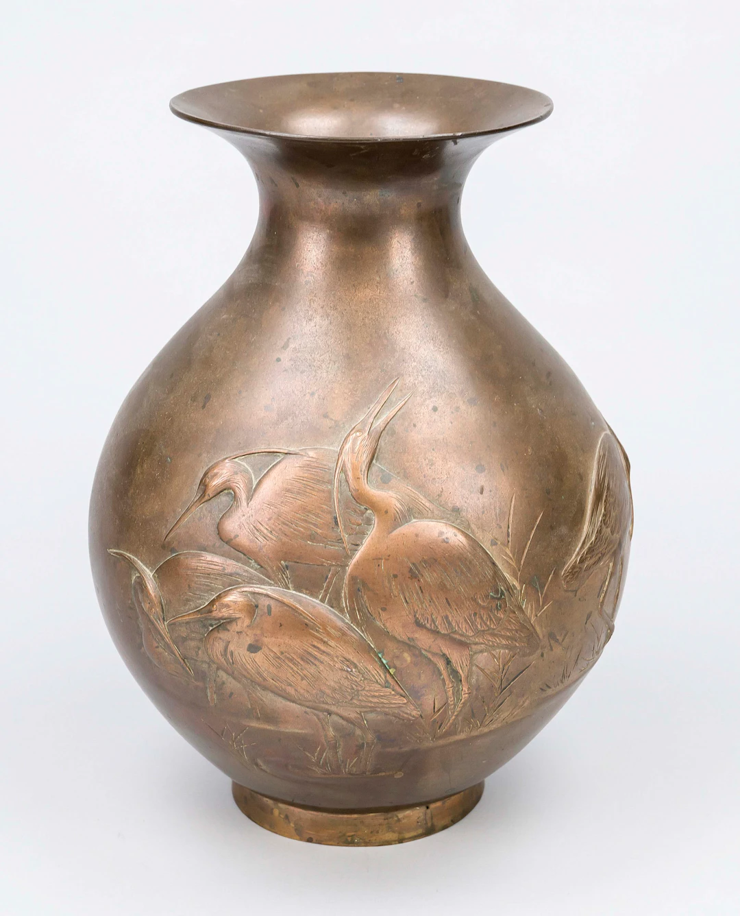 Vase mit Kranichen, Japan, um 190