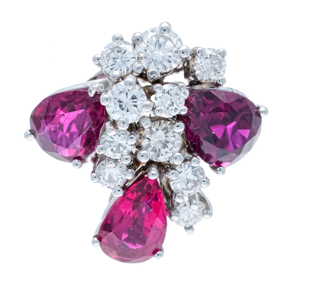 Rubin-Brillant Cocktail-Anhänger