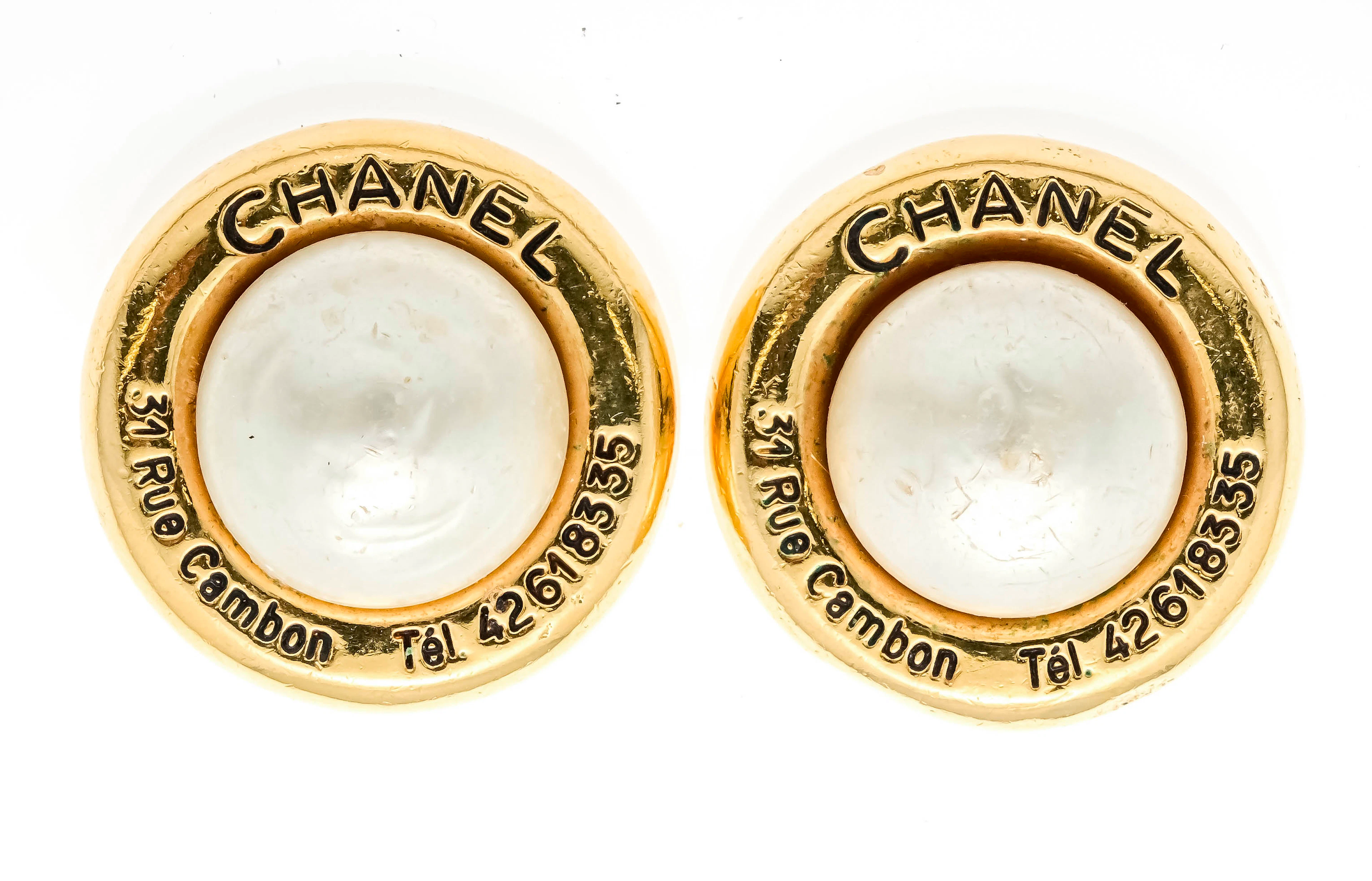 Chanel Schwere Modeschmuck Ohrlci