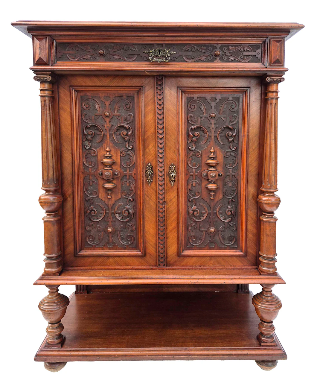 Gründerzeit-Vertiko um 1880, Nuss