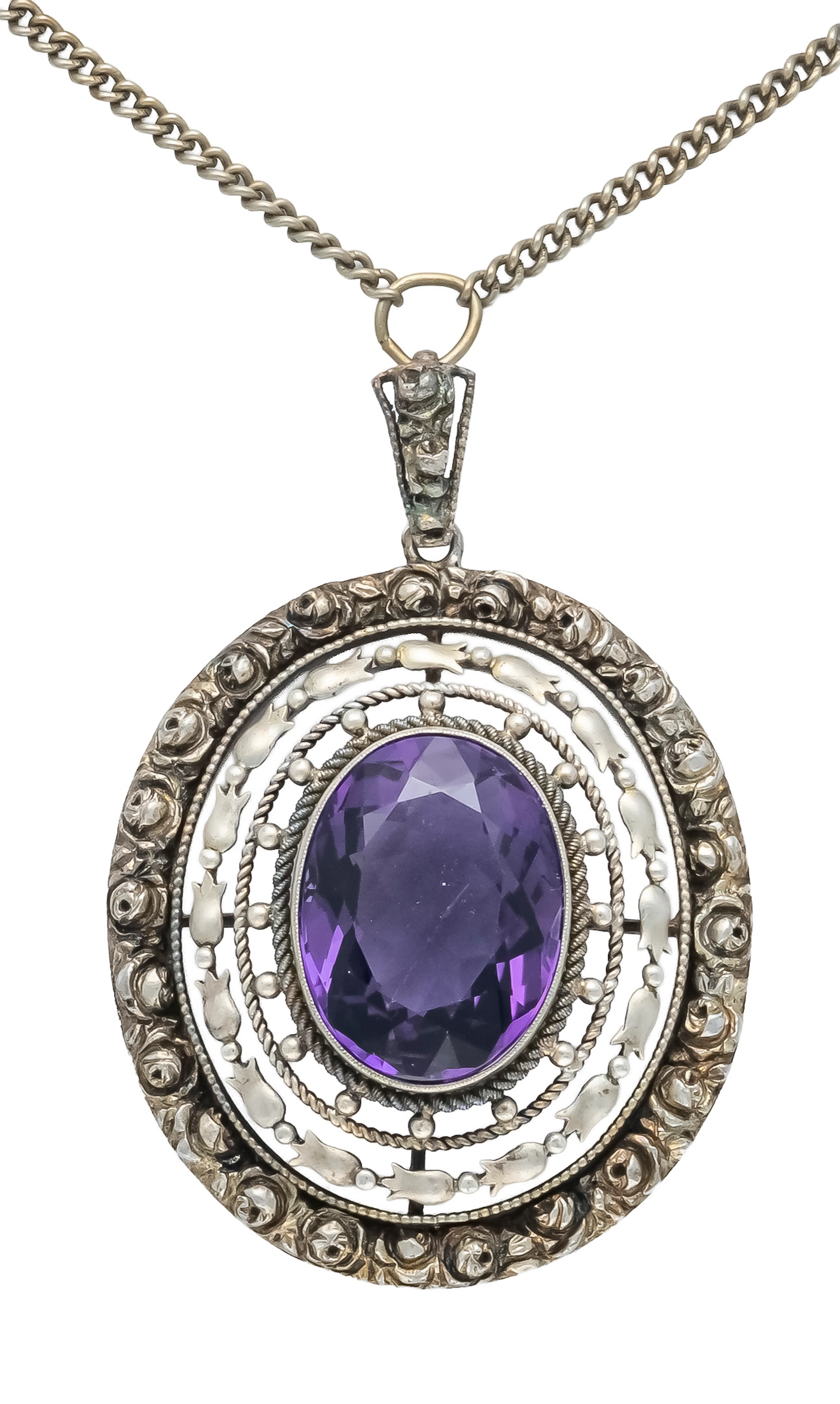 Fahrner Amethyst-Anhänger Silber