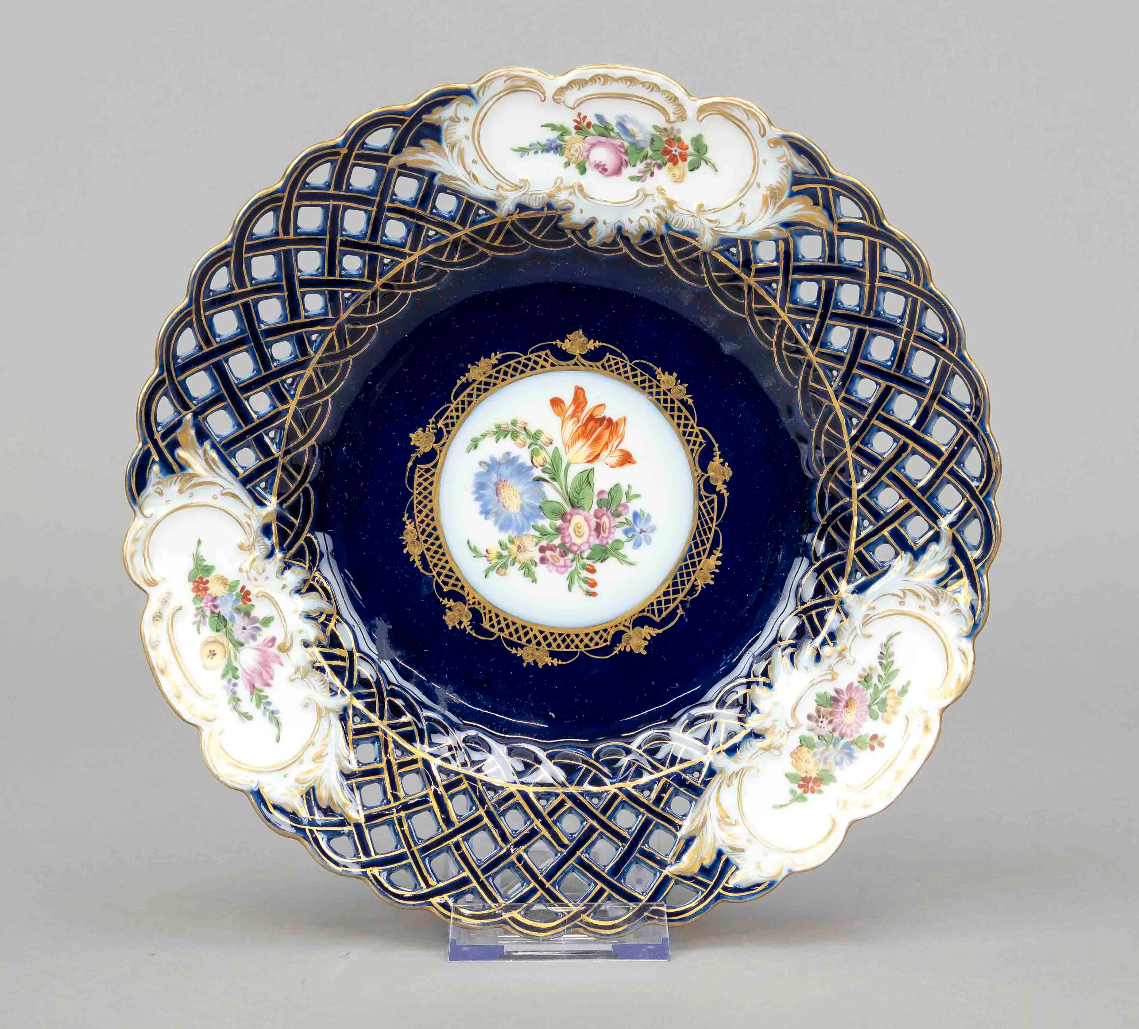 Prunkteller, Meissen, 19. Jh., 1.
