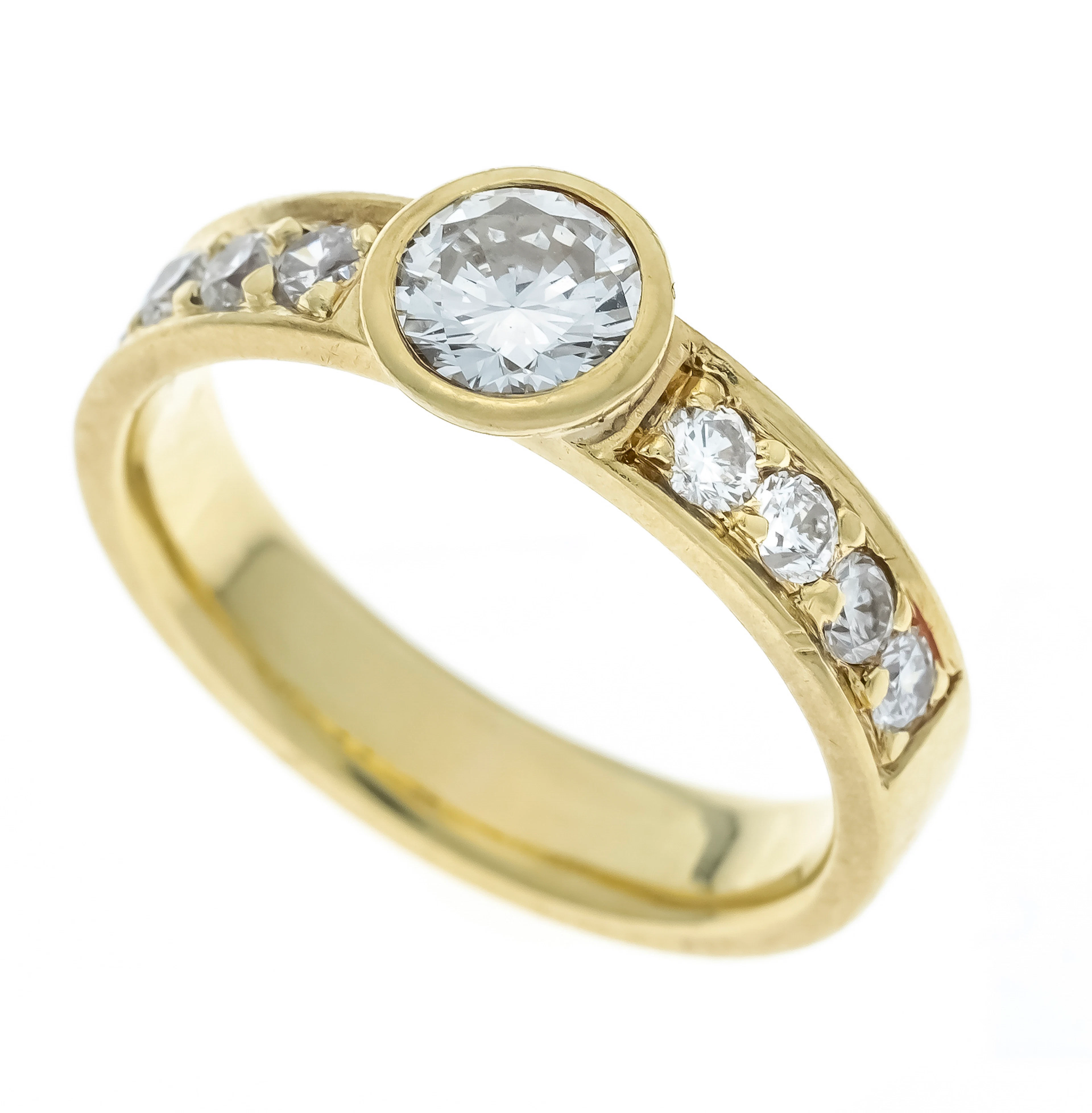 Solitär Brillant-Ring GG 750/000