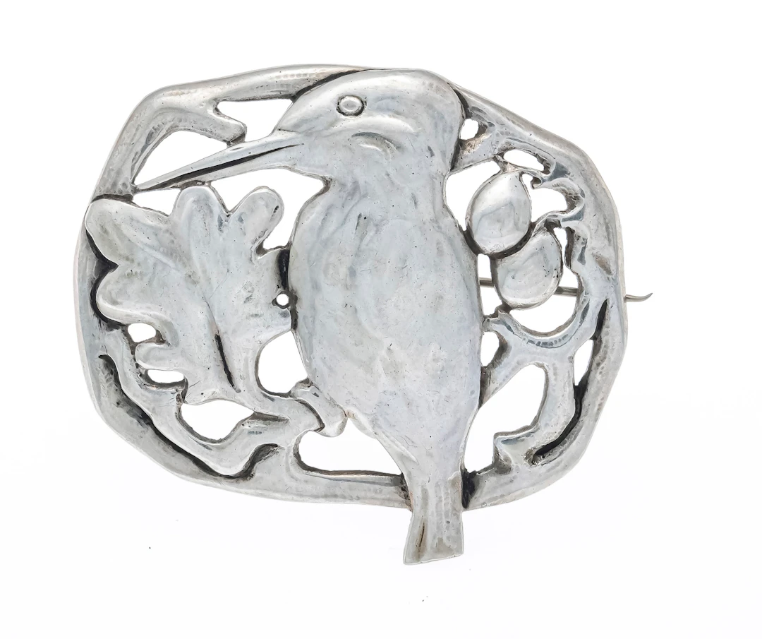Fahrner Brosche Silber 800/000 mi