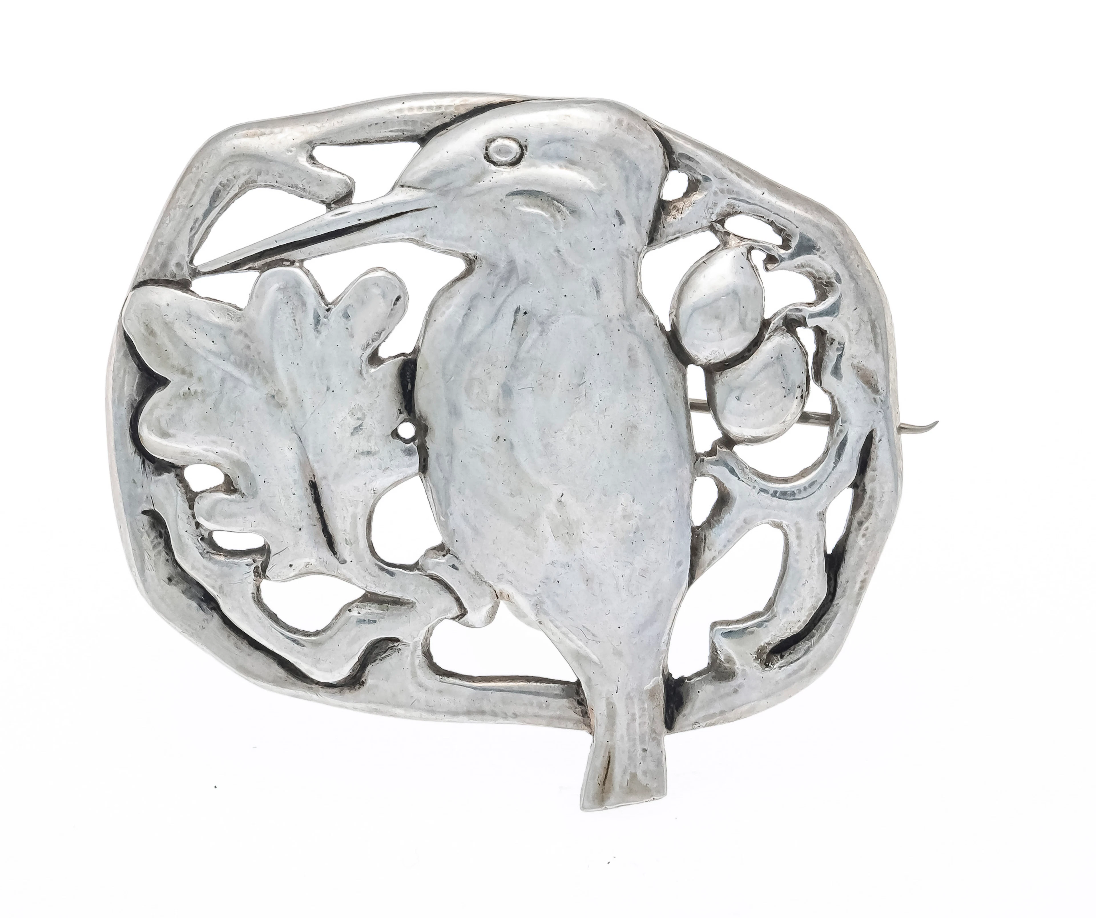 Fahrner Brosche Silber 800/000 mi