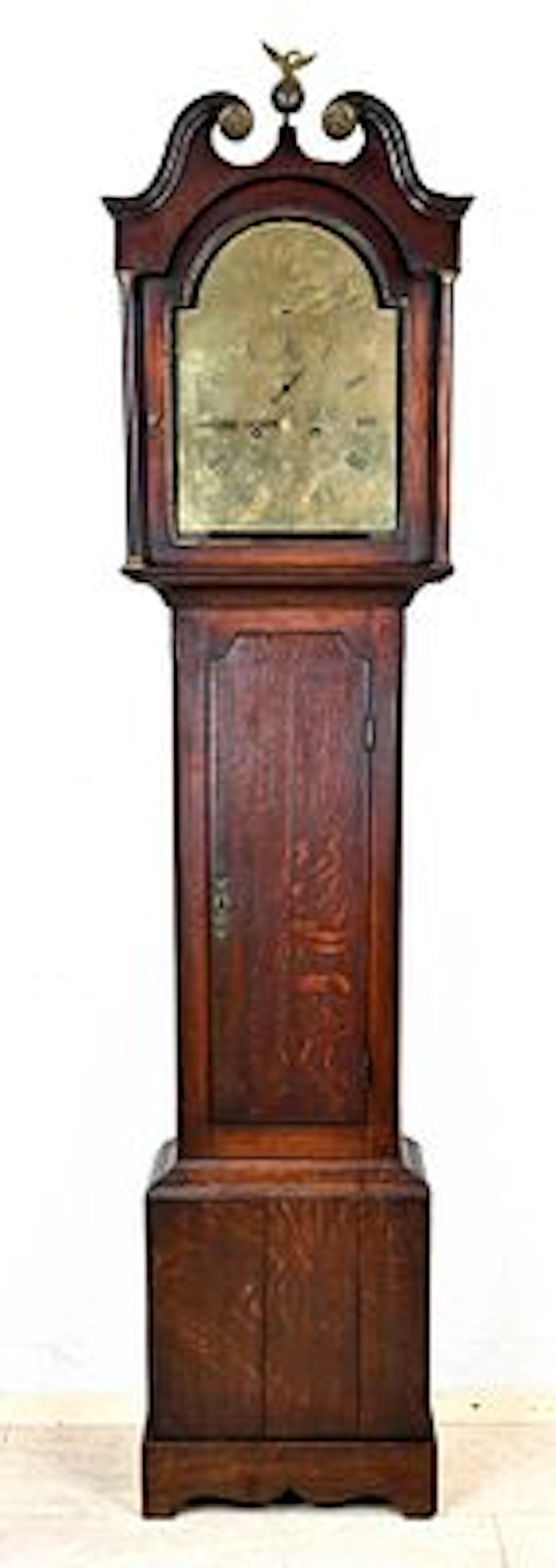Standuhr, England, Eiche massiv, ver