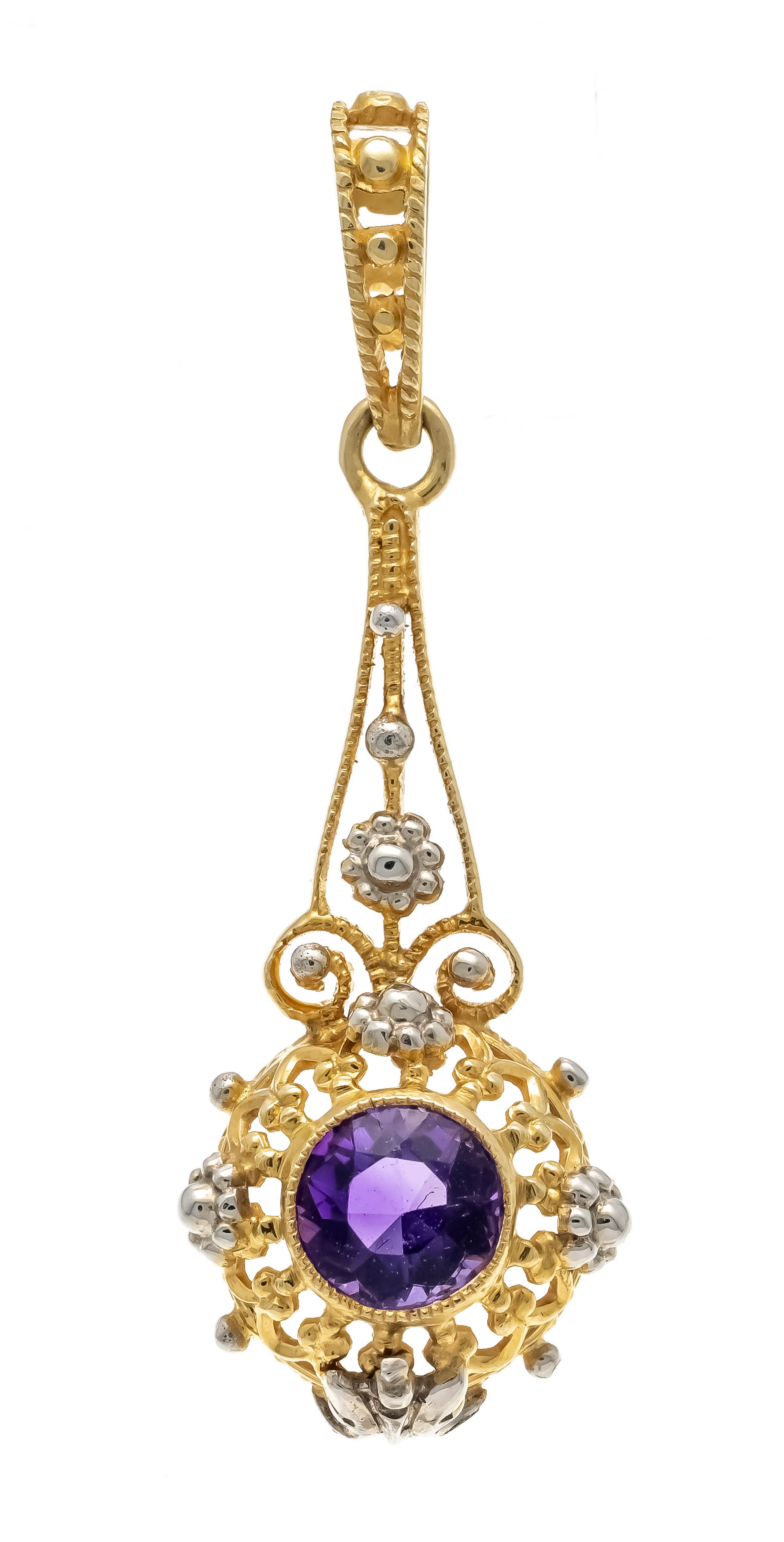Filigraner Amethyst-Anhänger GG/W
