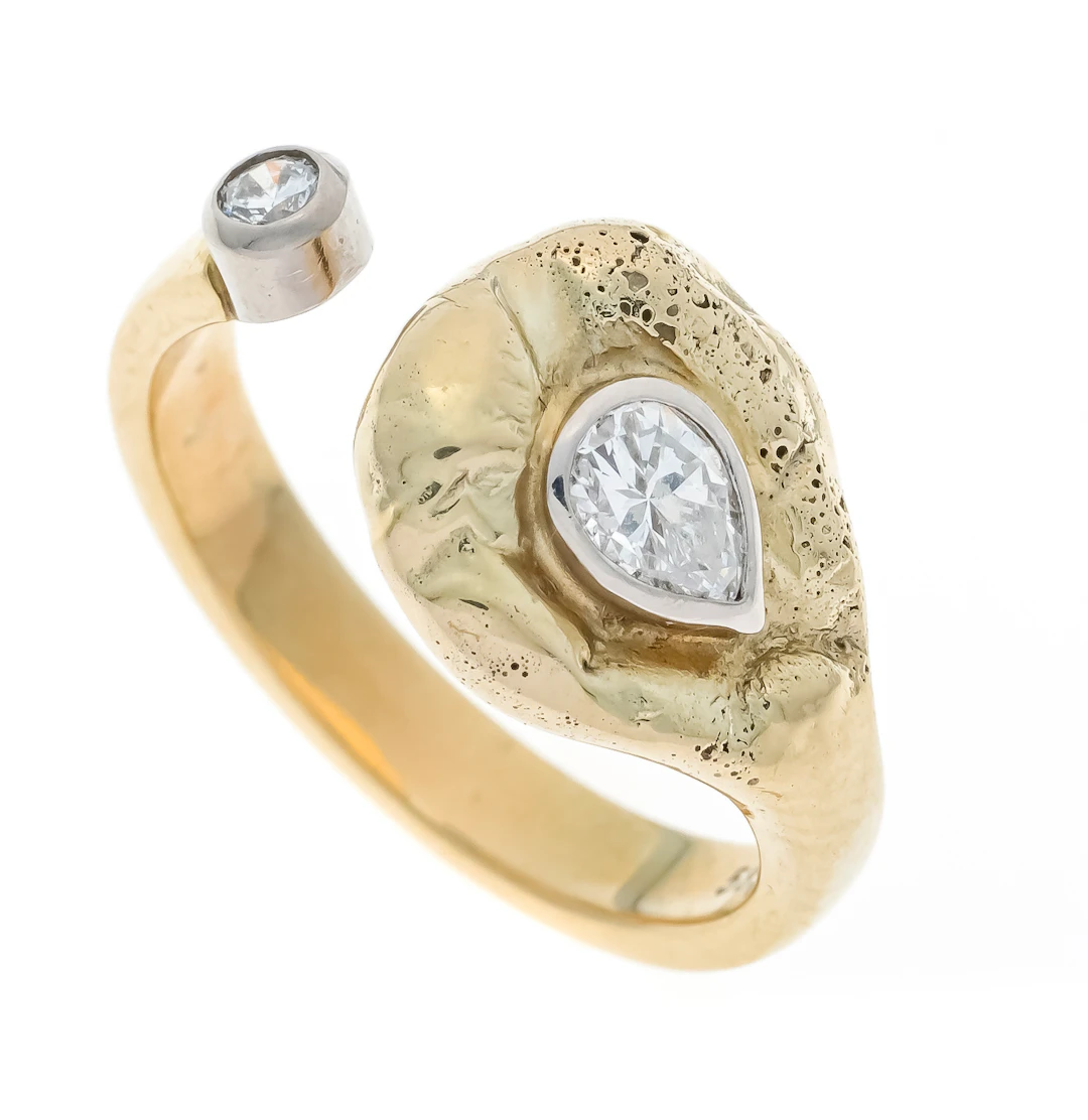 Diamant-Ring GG/WG 585/000 in Nug