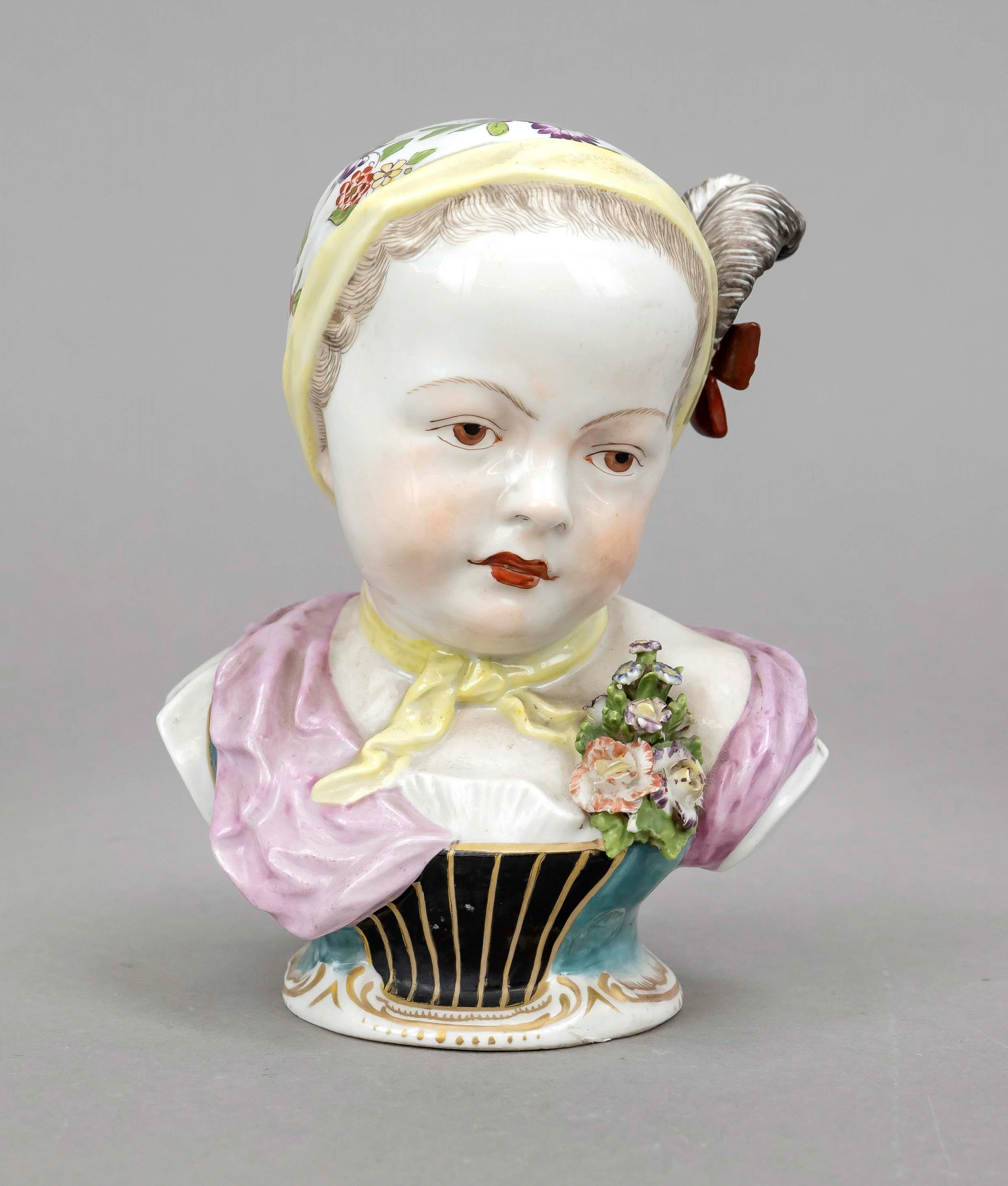Porzellan Büste der Prinzessin Mar