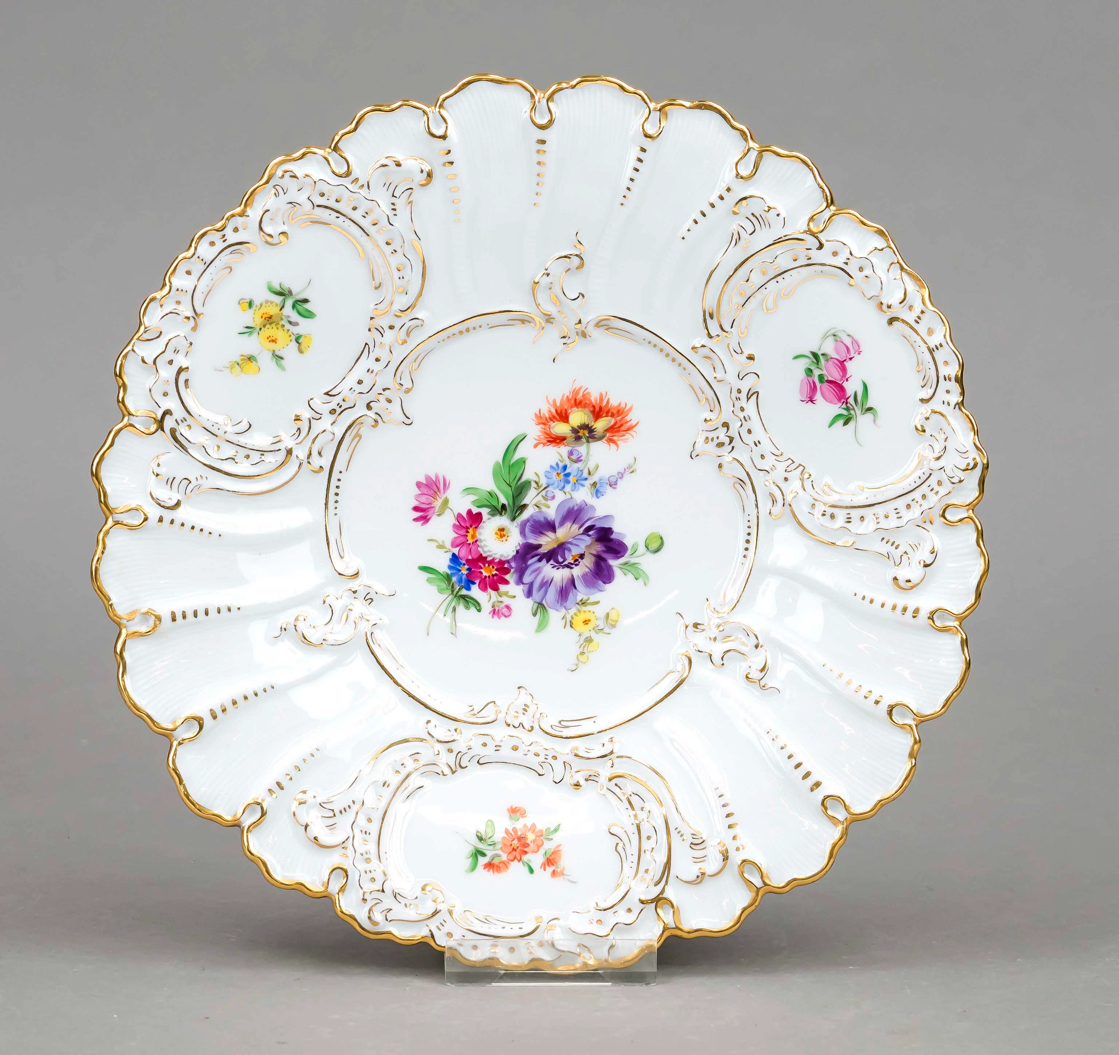 Prunkteller, Meissen, Marke nach