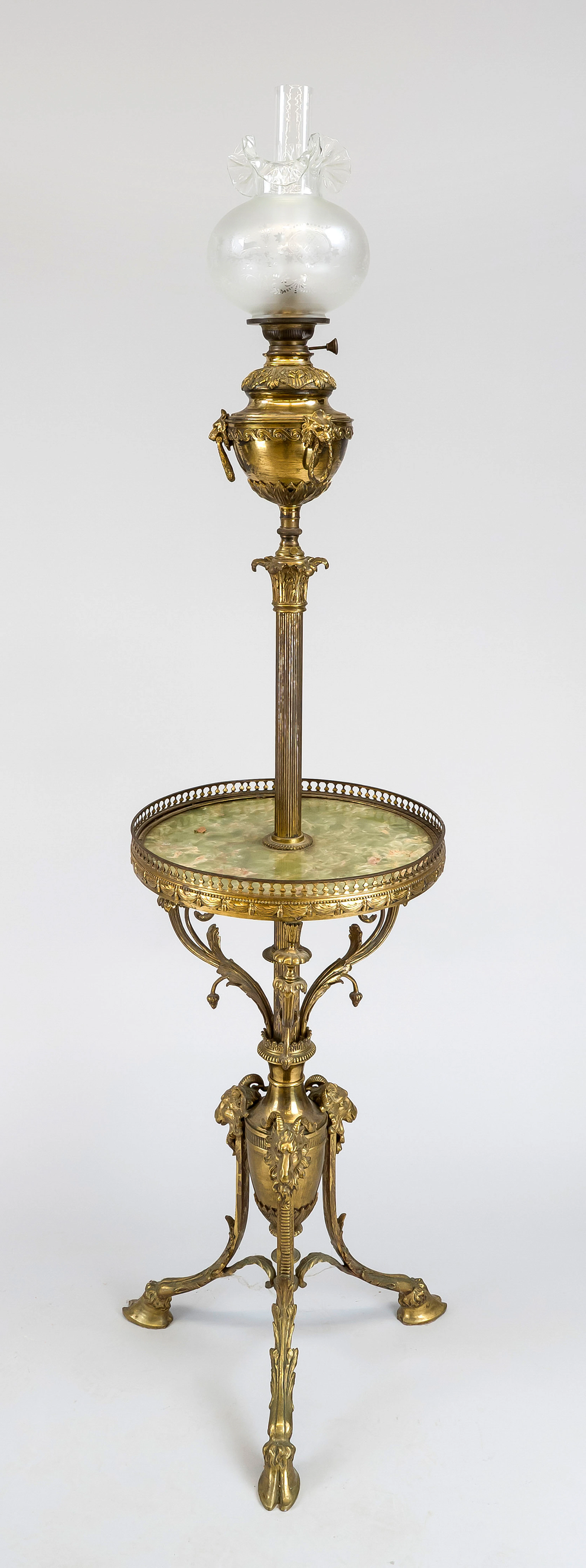 Standpetroleumlampe, Ende 19. Jh.