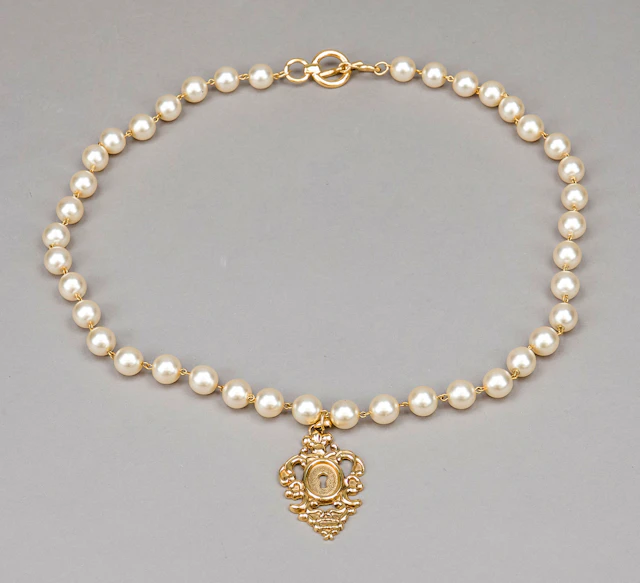 Rochas, große Vintage Kette aus K