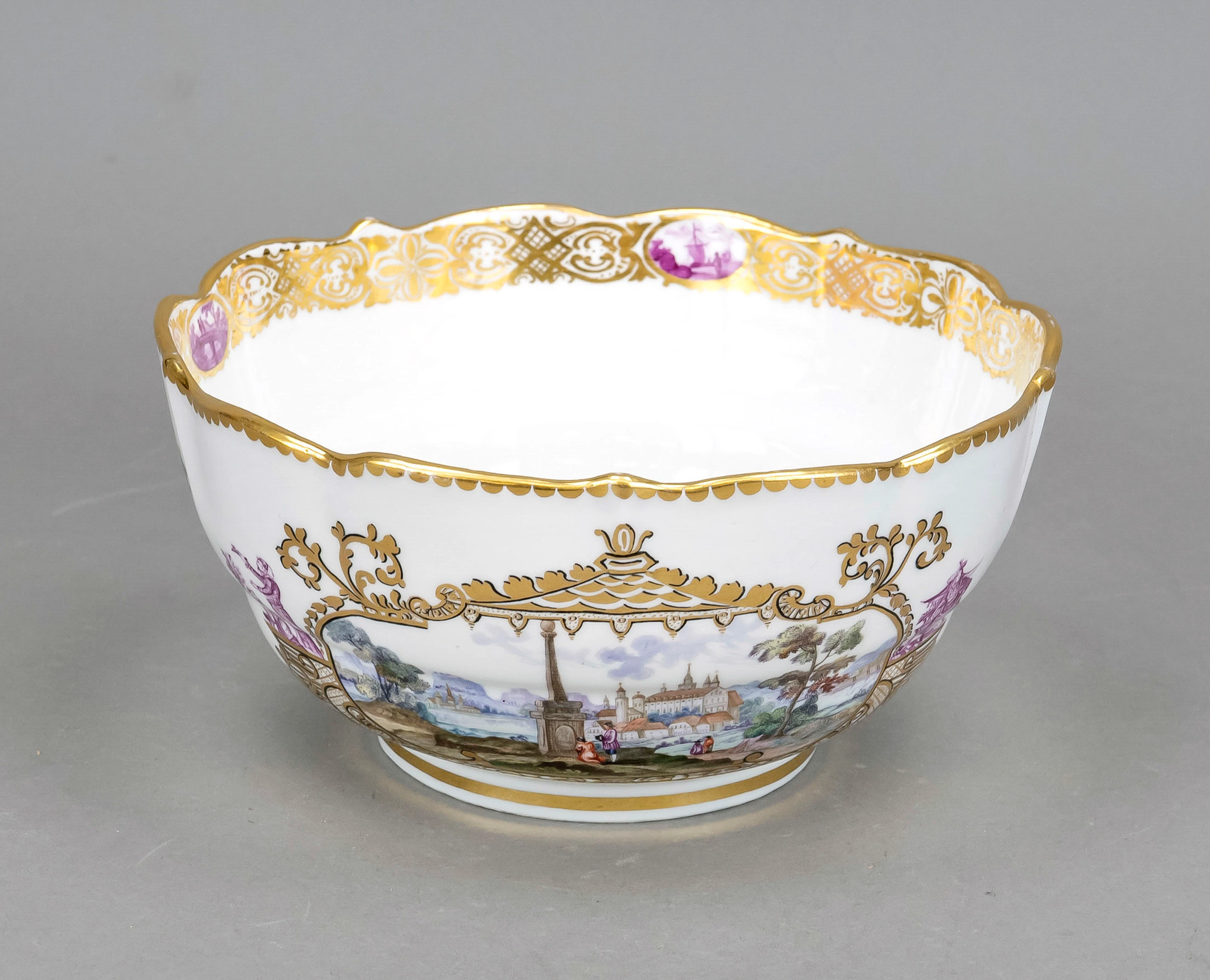 Schale, Meissen, Knaufschwerter M