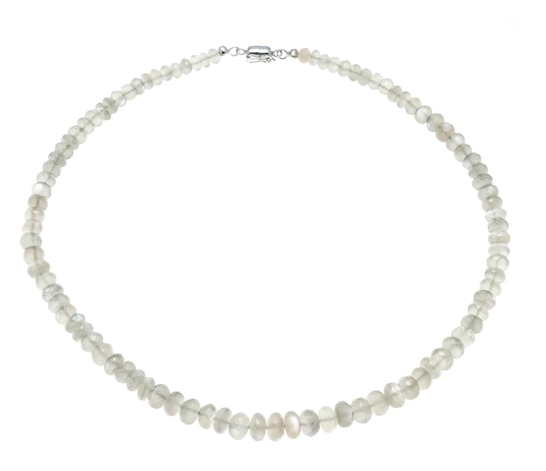 Mondstein-Collier mit Magnetschli