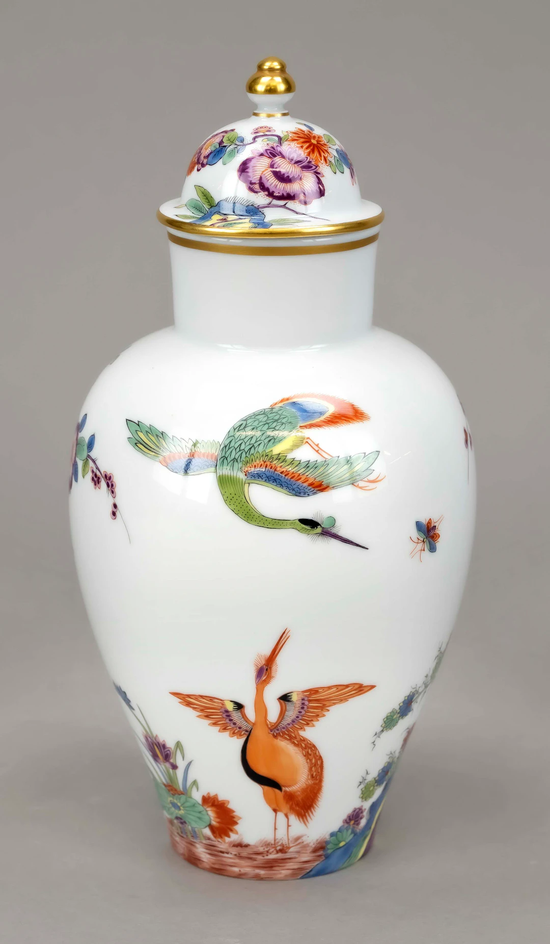 Deckelvase, Meissen, 1970er Jahre