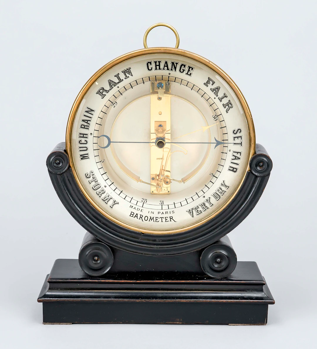 Aneroid-Tischbarometer, Frankreic