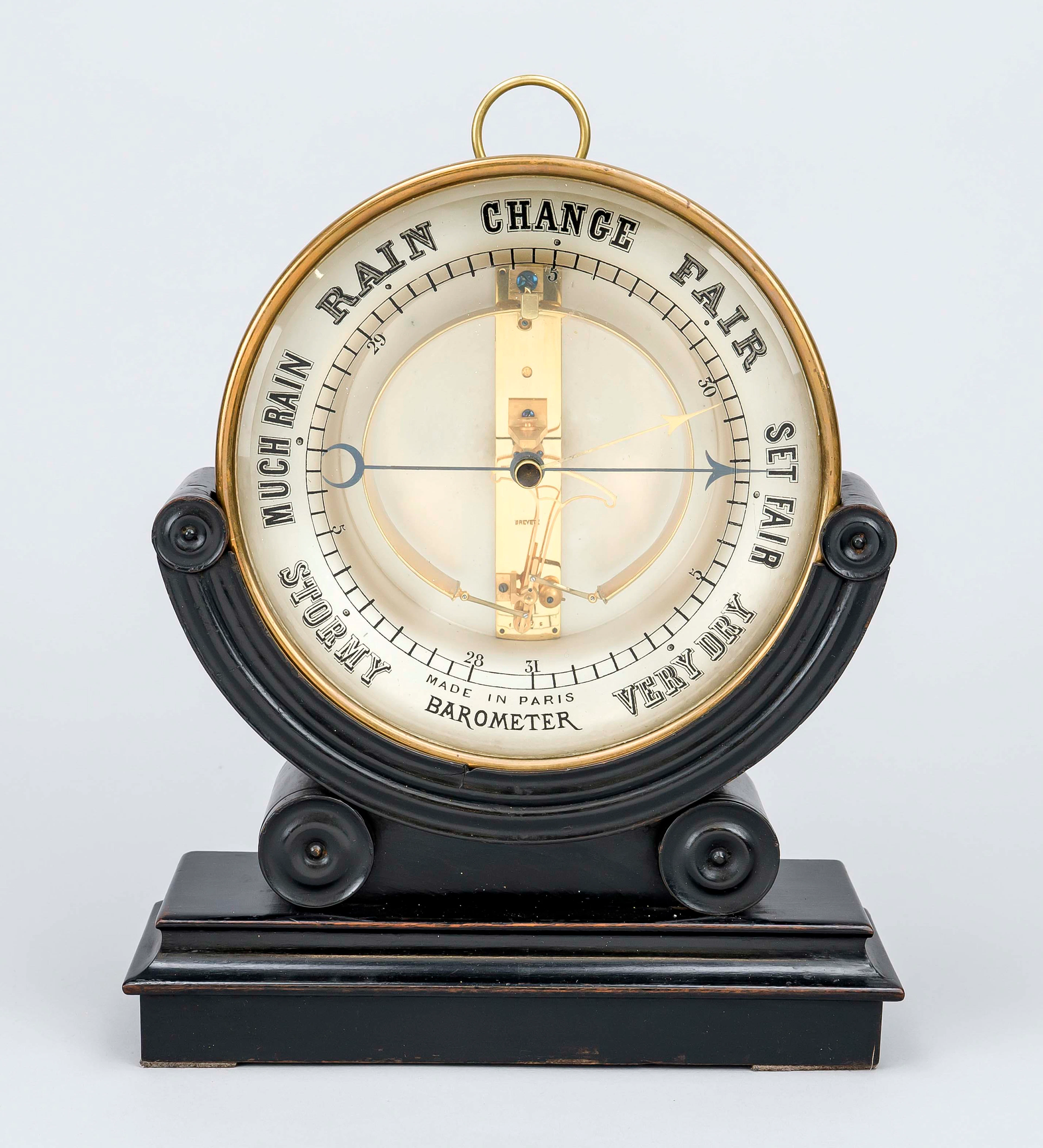 Aneroid-Tischbarometer, Frankreic