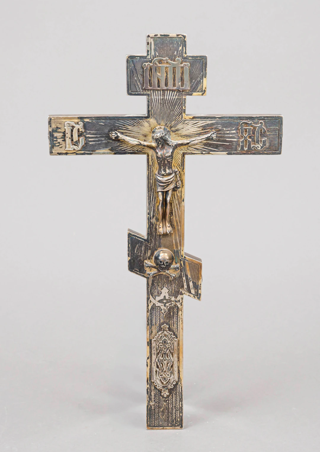 Großes orthodoxes Kruzifix, punzi