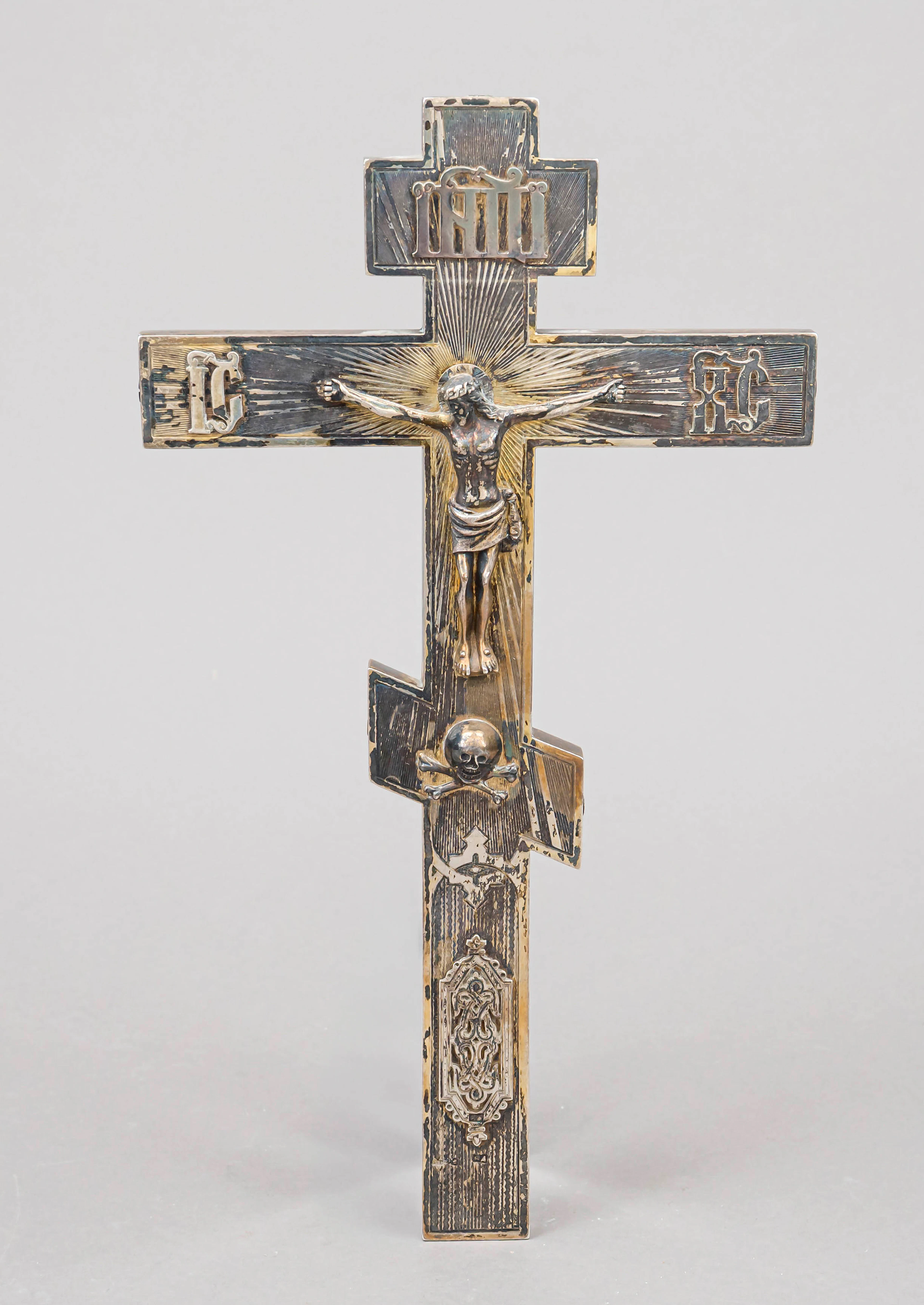 Großes orthodoxes Kruzifix, punzi