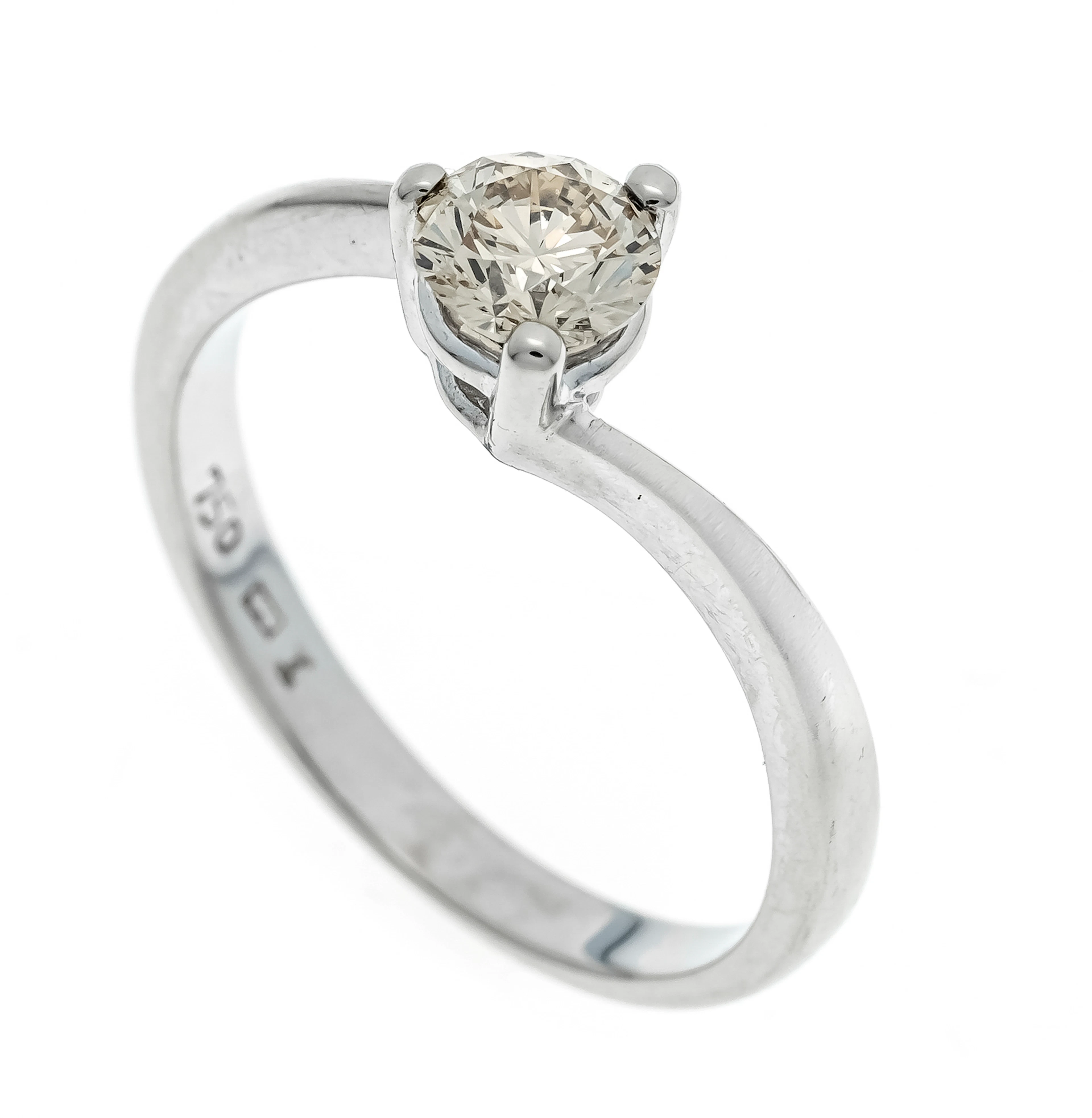 Solitär Brillant-Ring WG 750/000