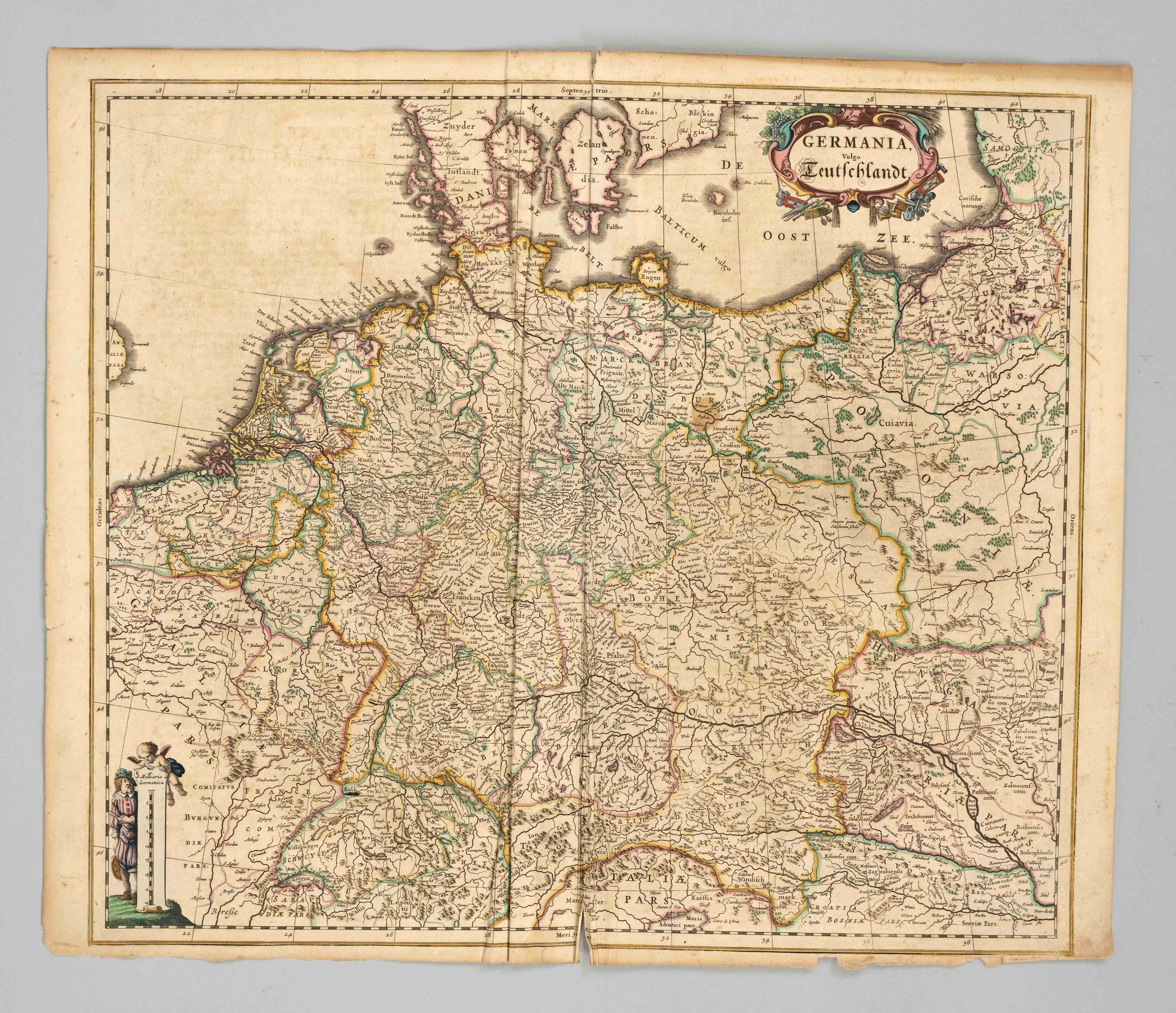 Historische Karte von Deutschland