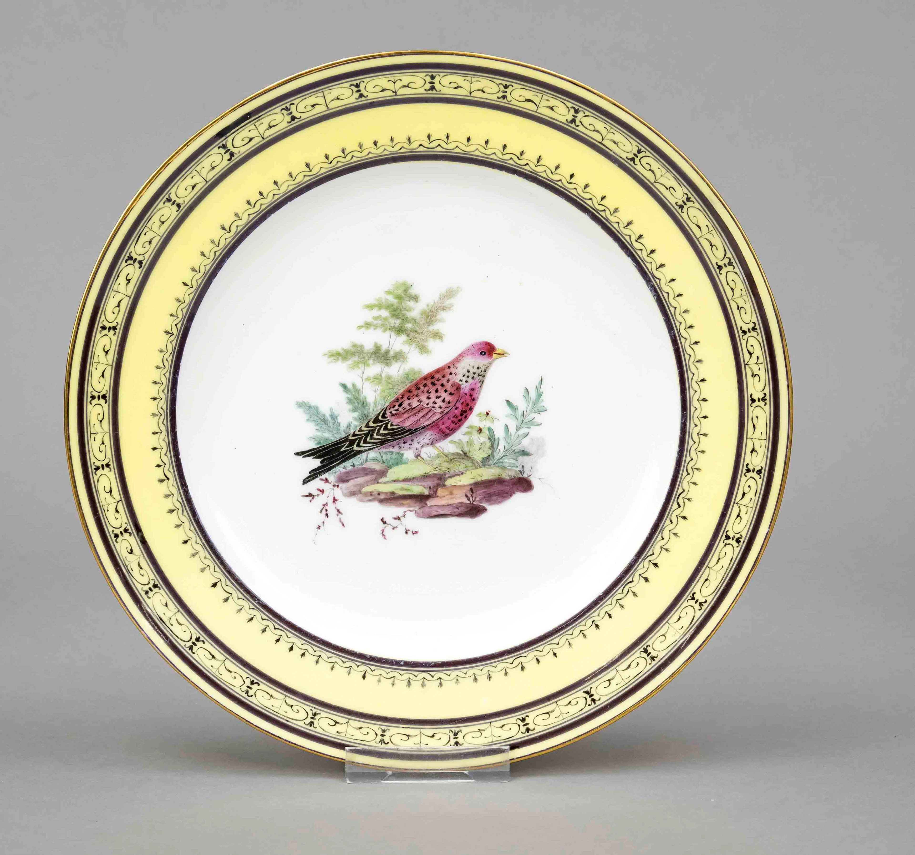 Ornithologischer Teller, Sevres, u