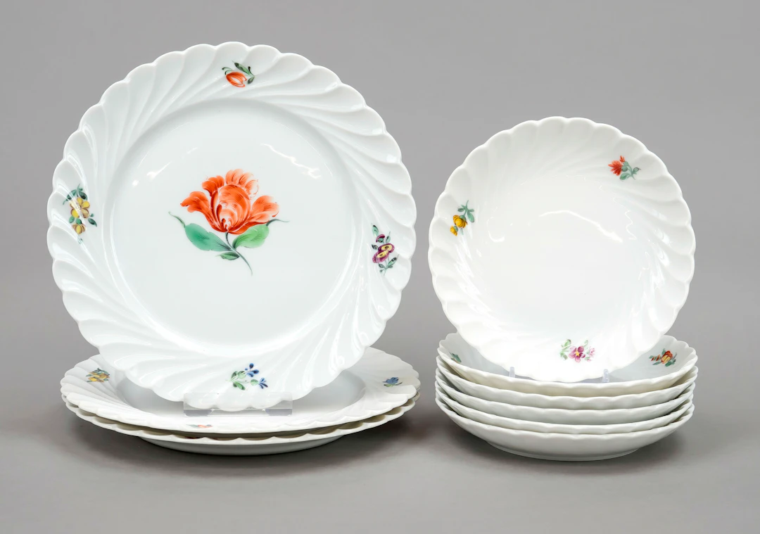 9 Teile Nymphenburg, Marken 1925-